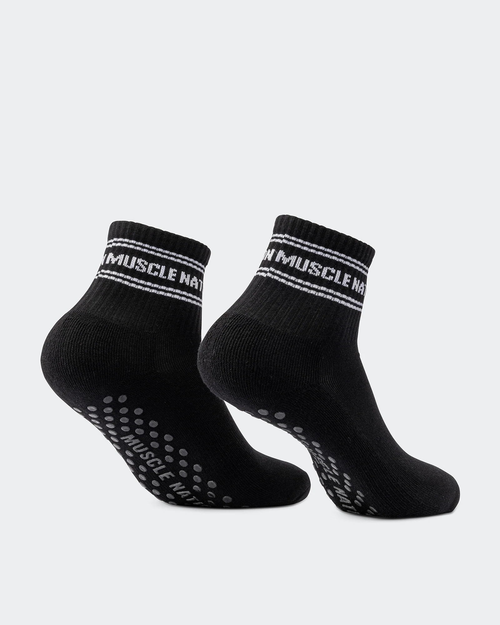 1/4 Crew Grip Sock - 1Pack - Black