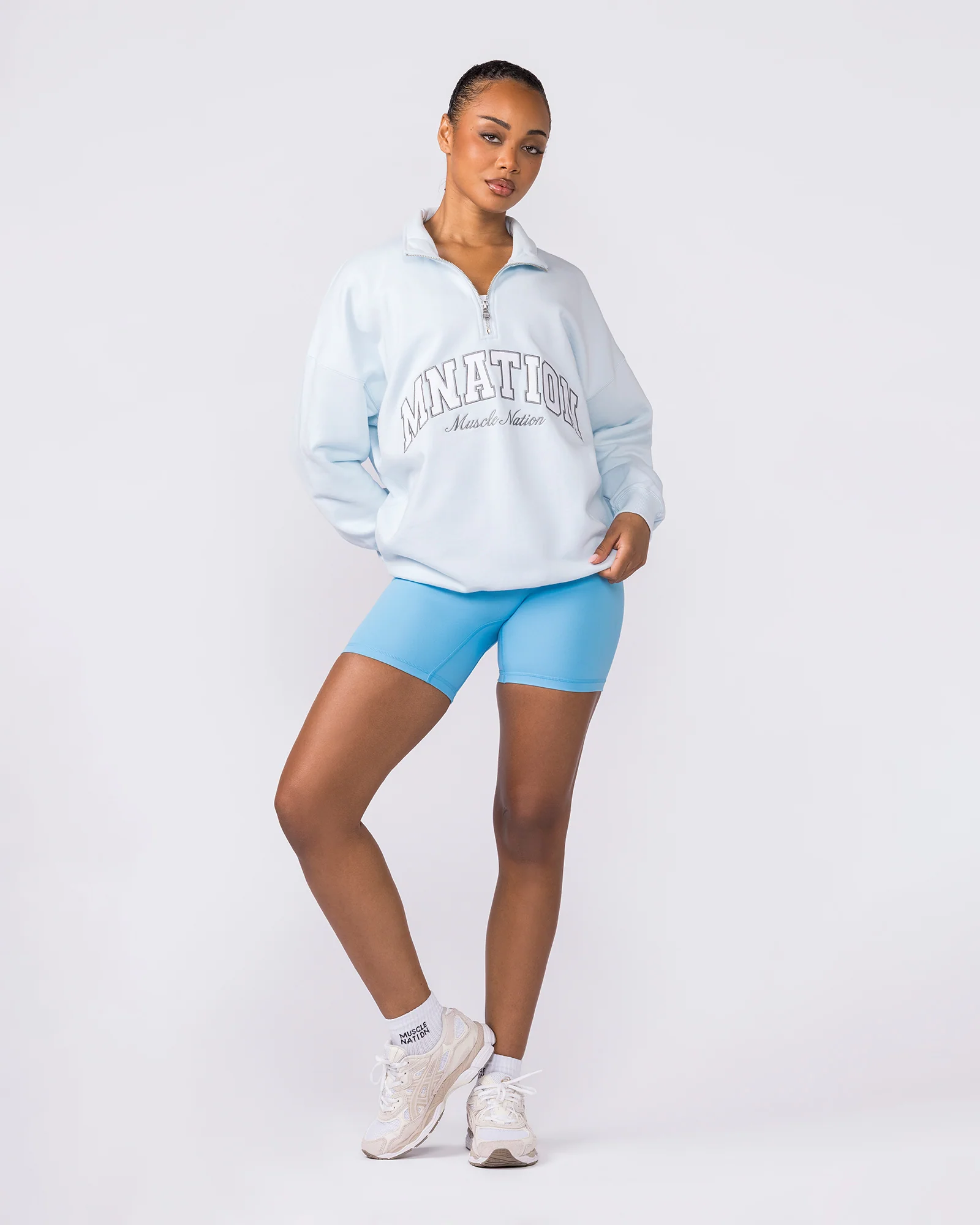 Academy Quarter Zip - Bluebell - Image 7