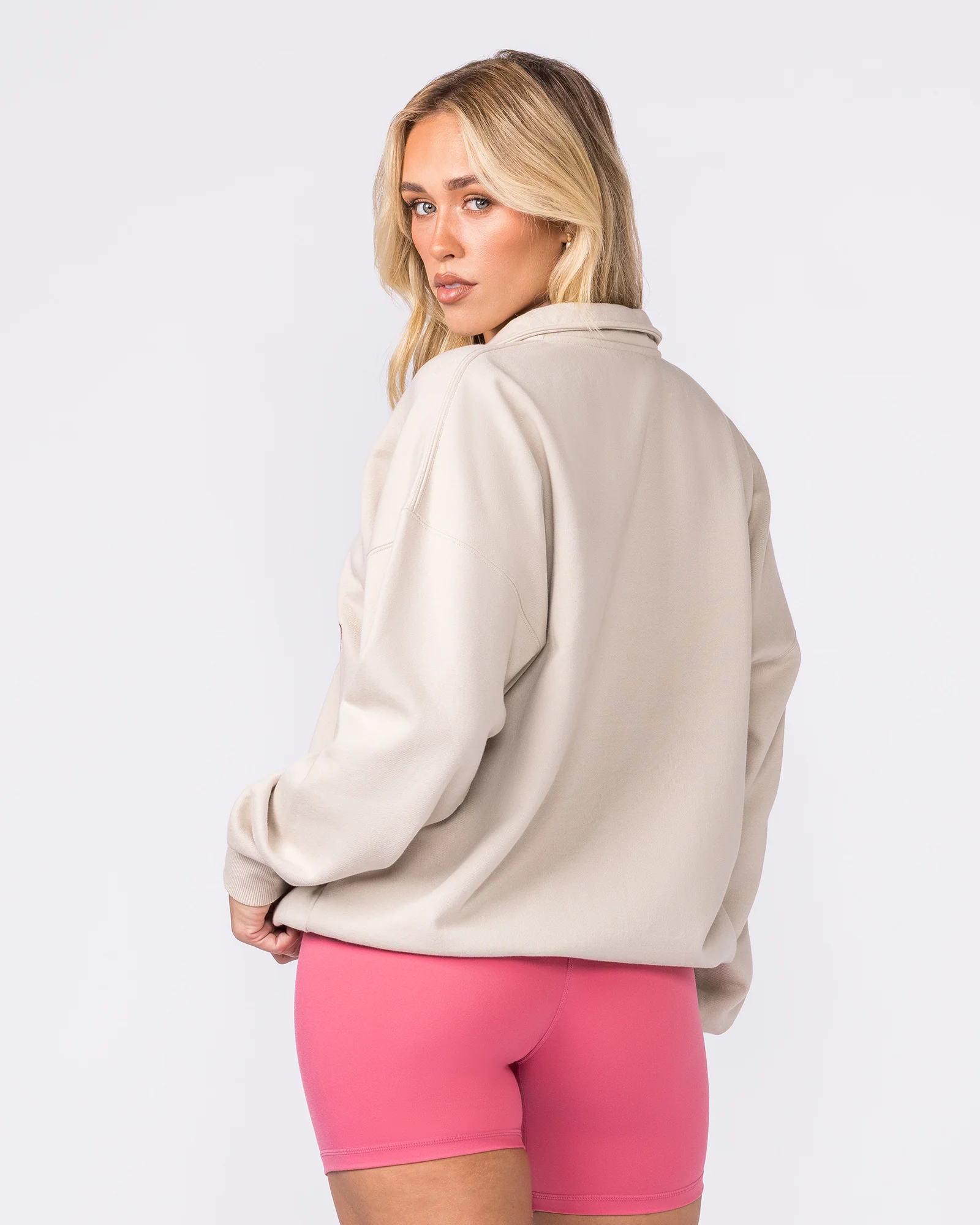 Academy Quarter Zip - Cream - Image 3