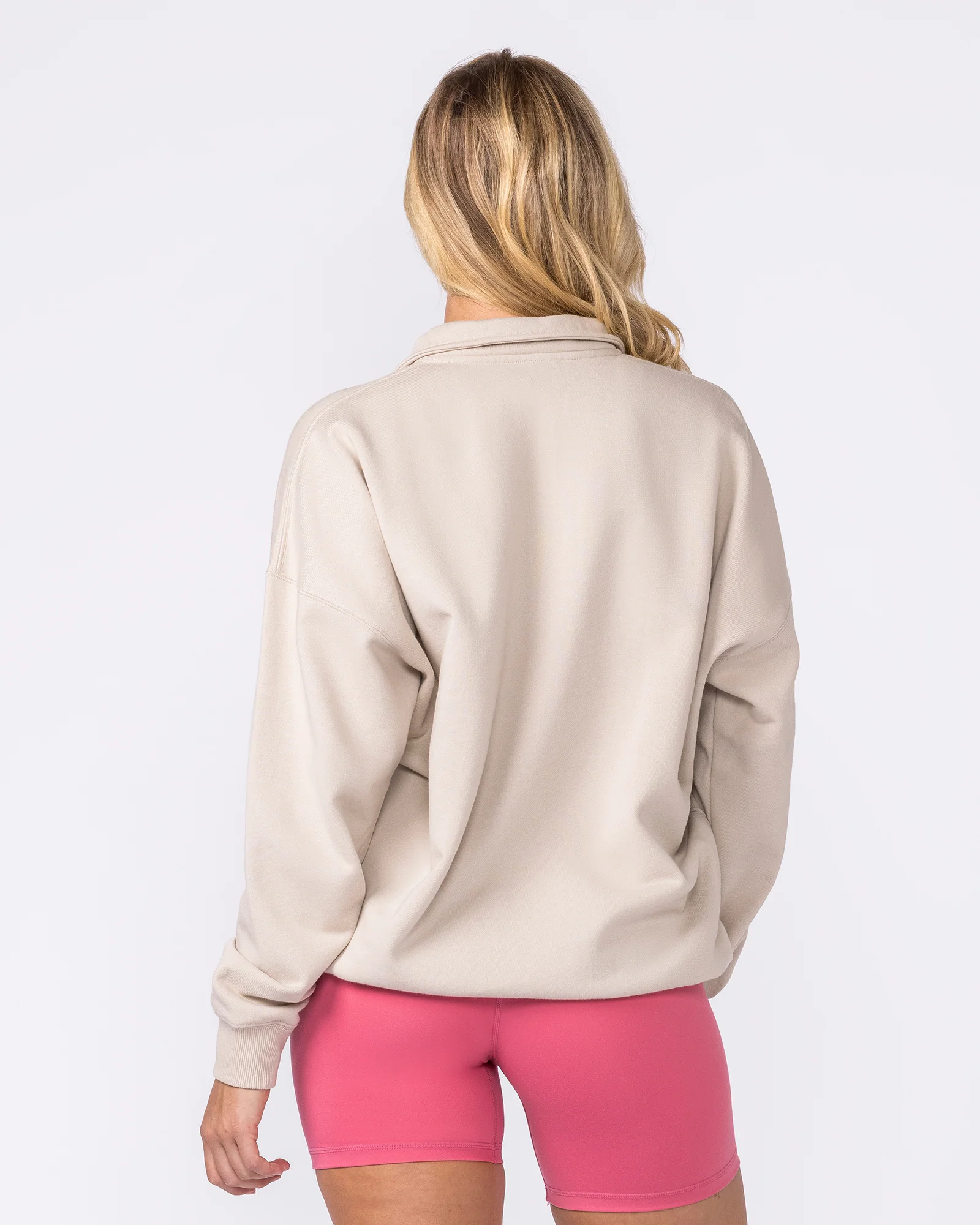 Academy Quarter Zip - Cream - Image 6