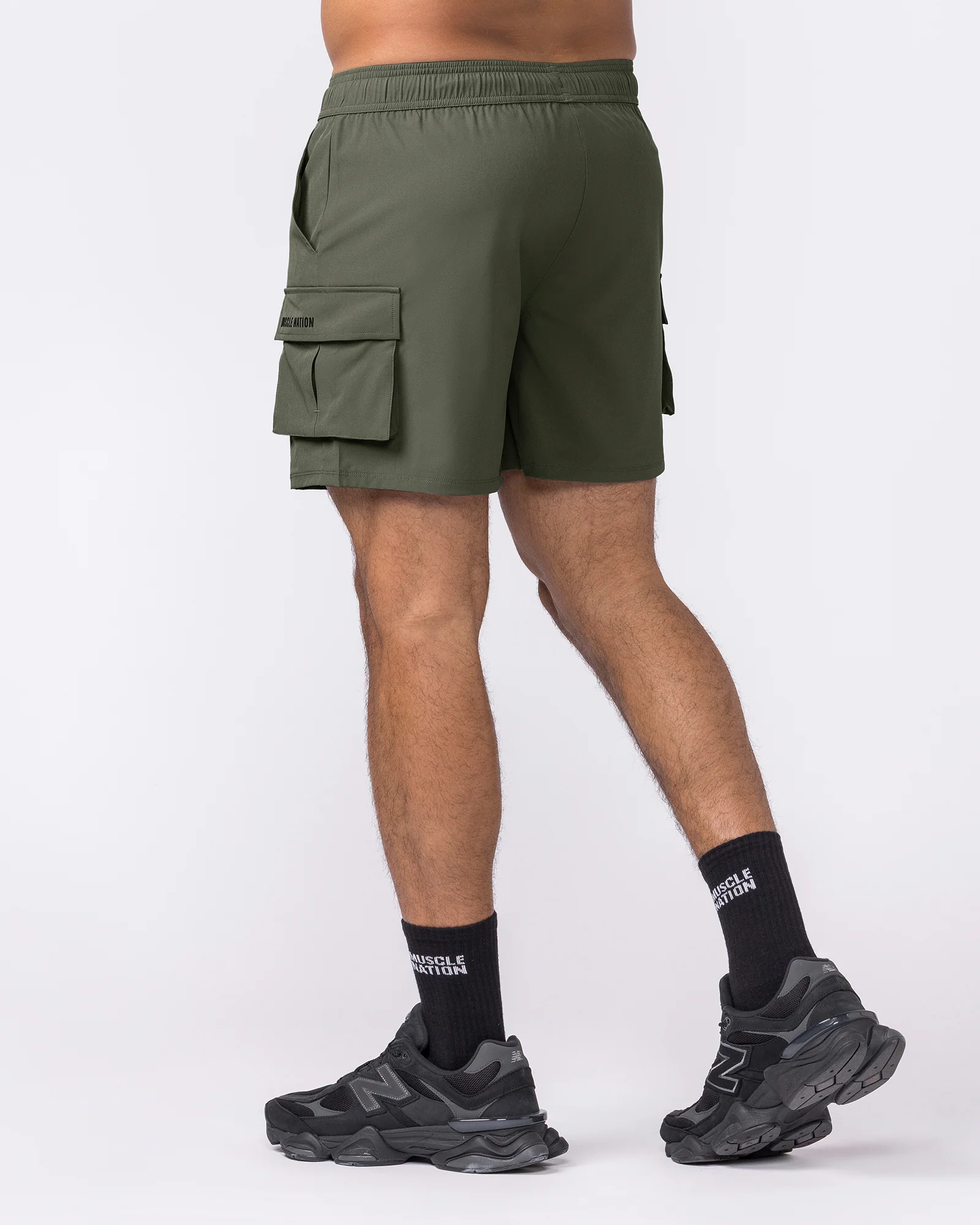 Active Cargo 5" Shorts - Dark Khaki - Image 2