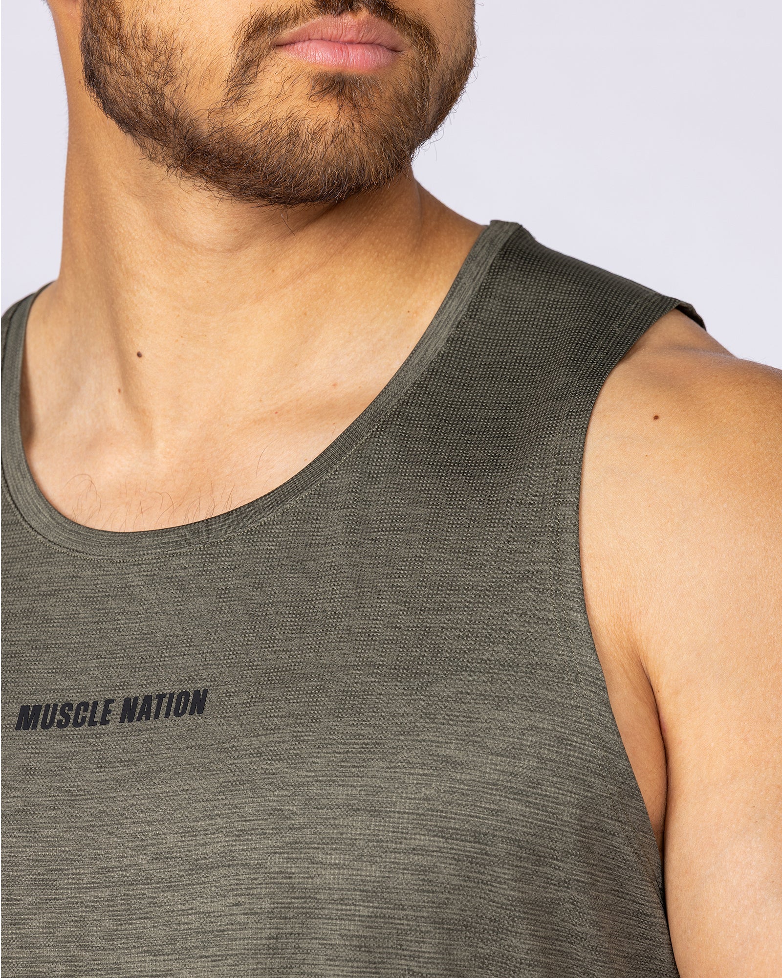 Aero Active Tank - Dark Khaki - Image 4