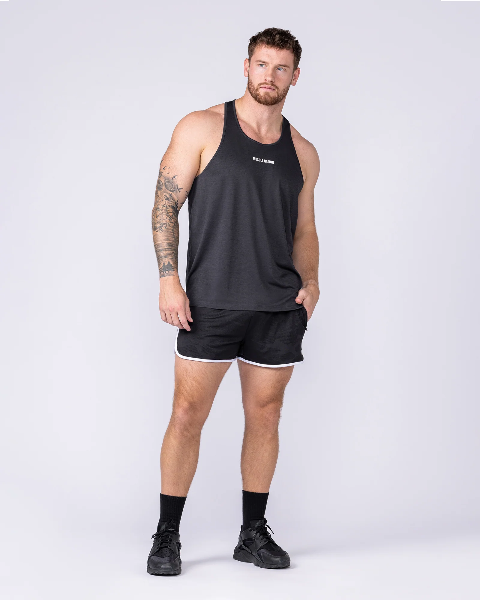 Aero Y Back Singlet - Black - Image 6