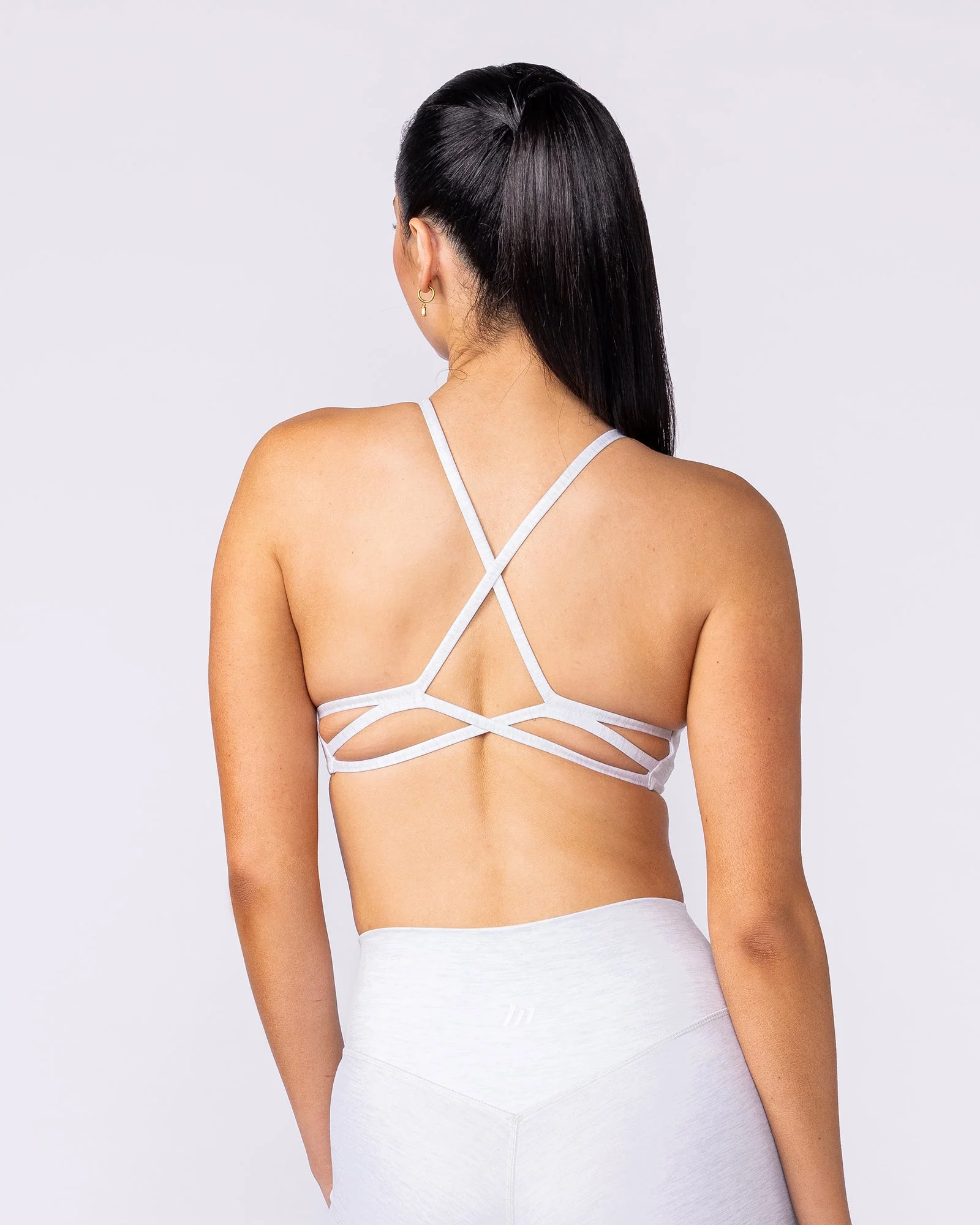 Afterglow Bralette - White Grey Marl - Image 4