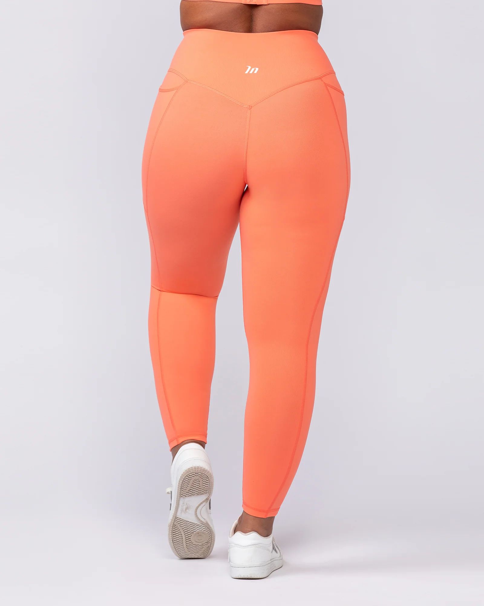 Agility Pocket Ankle Length Leggings - Hot Coral - Image 5