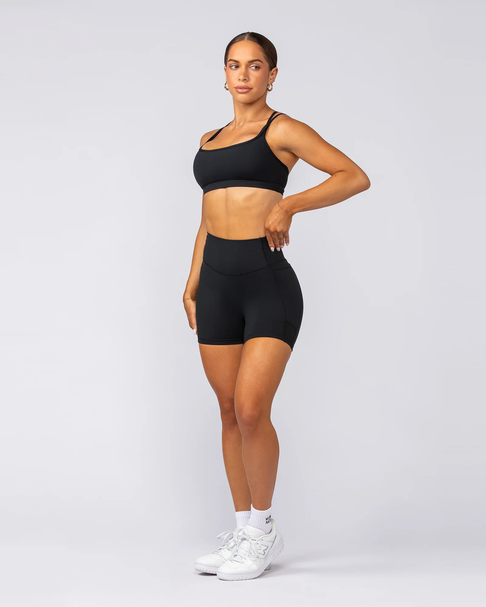 Agility Pocket Bike Shorts - Black - Image 7