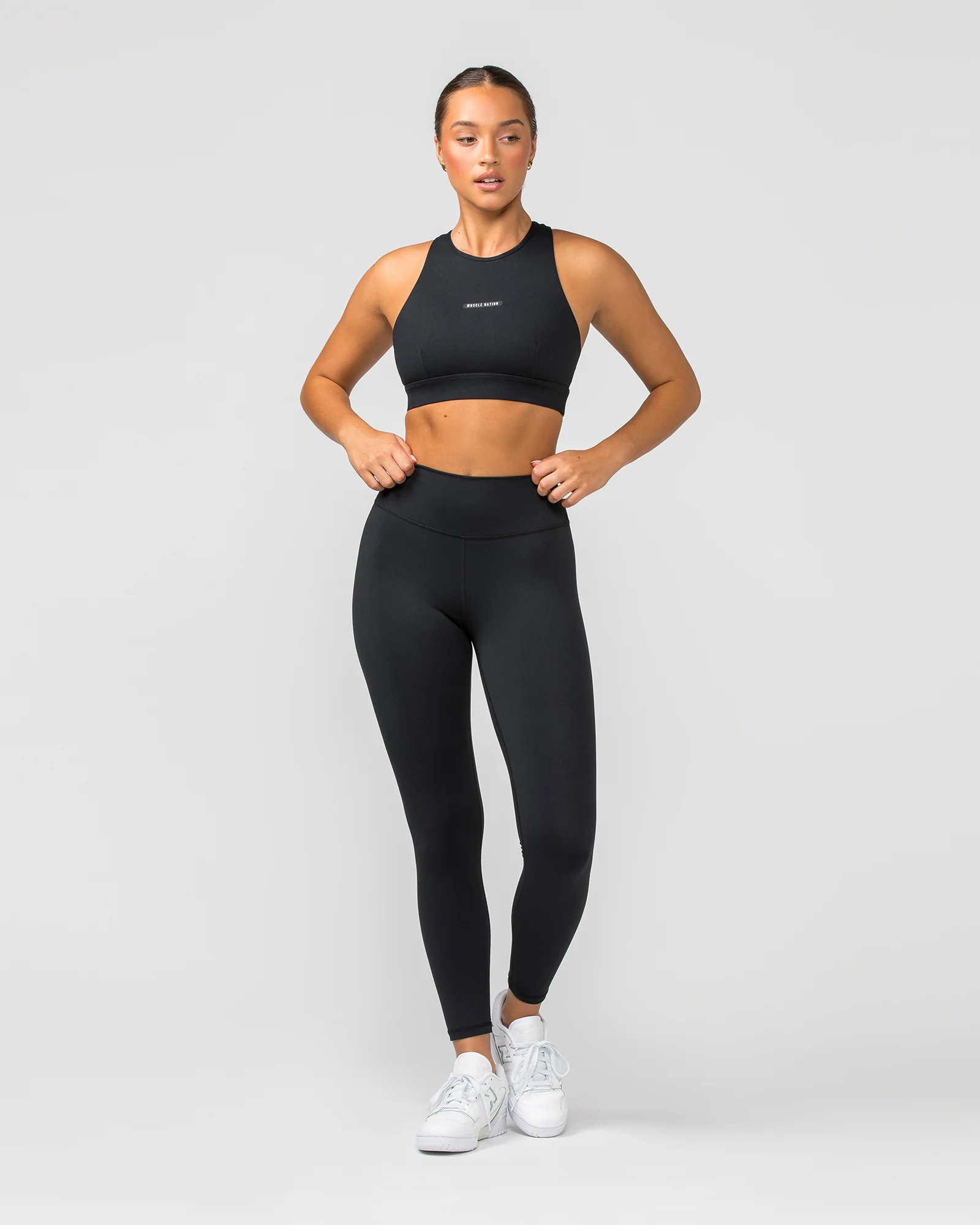 Signature Scrunch Ankle Length Leggings - Black - Image 6