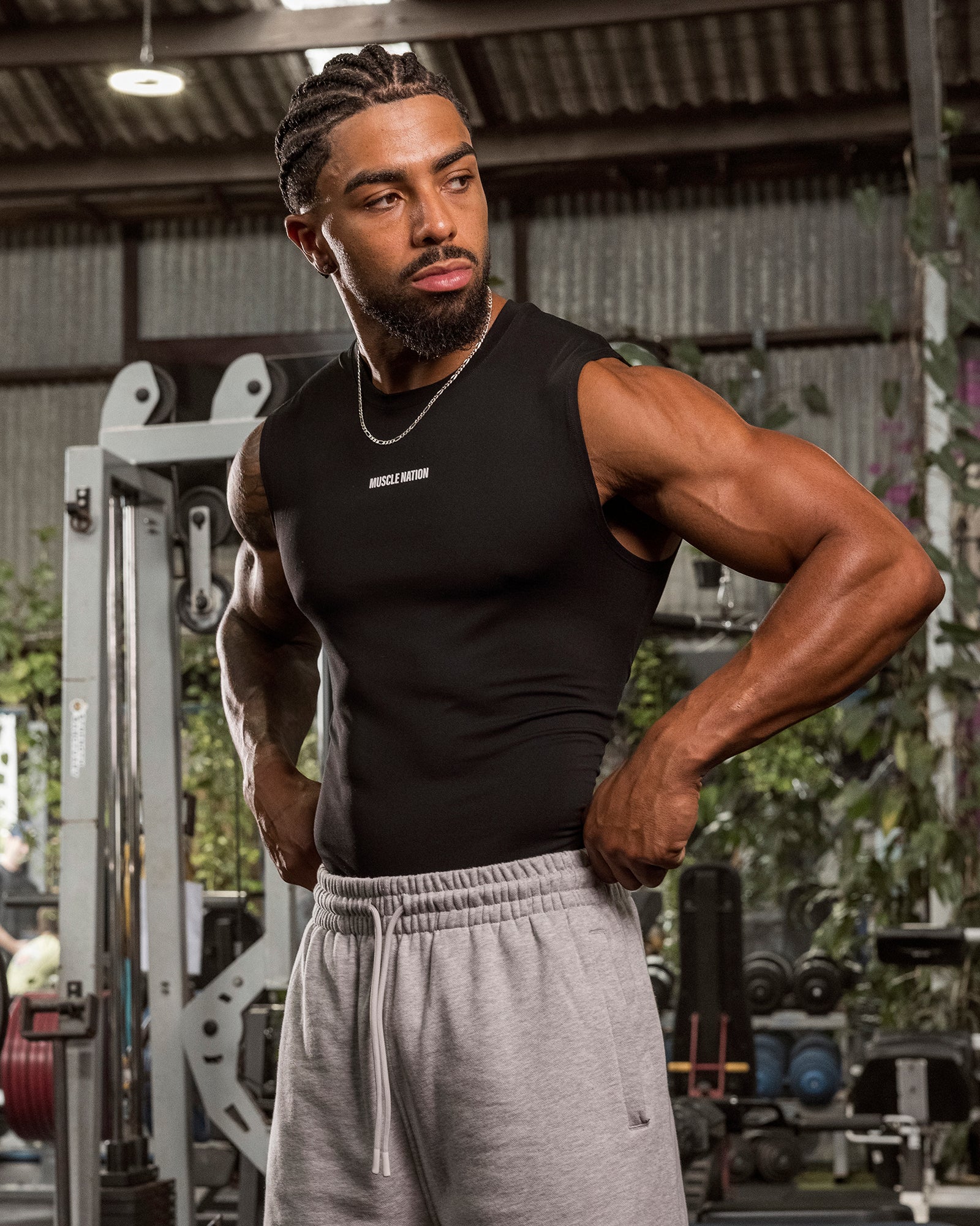 Apex Sleeveless Tee - Black