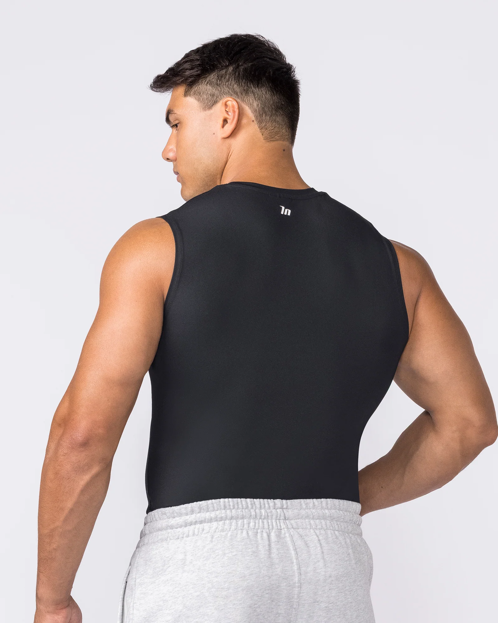 Apex Sleeveless Tee - Black - Image 2
