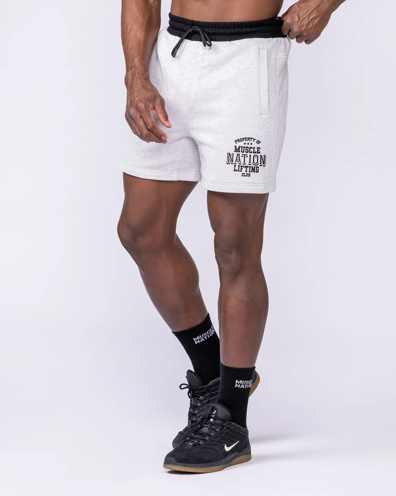 Archives Sweat 5" Shorts - Snow Grey Marl