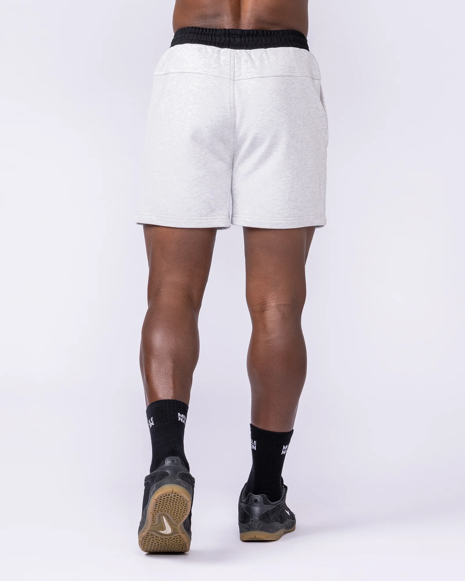 Archives Sweat 5" Shorts - Snow Grey Marl - Image 5