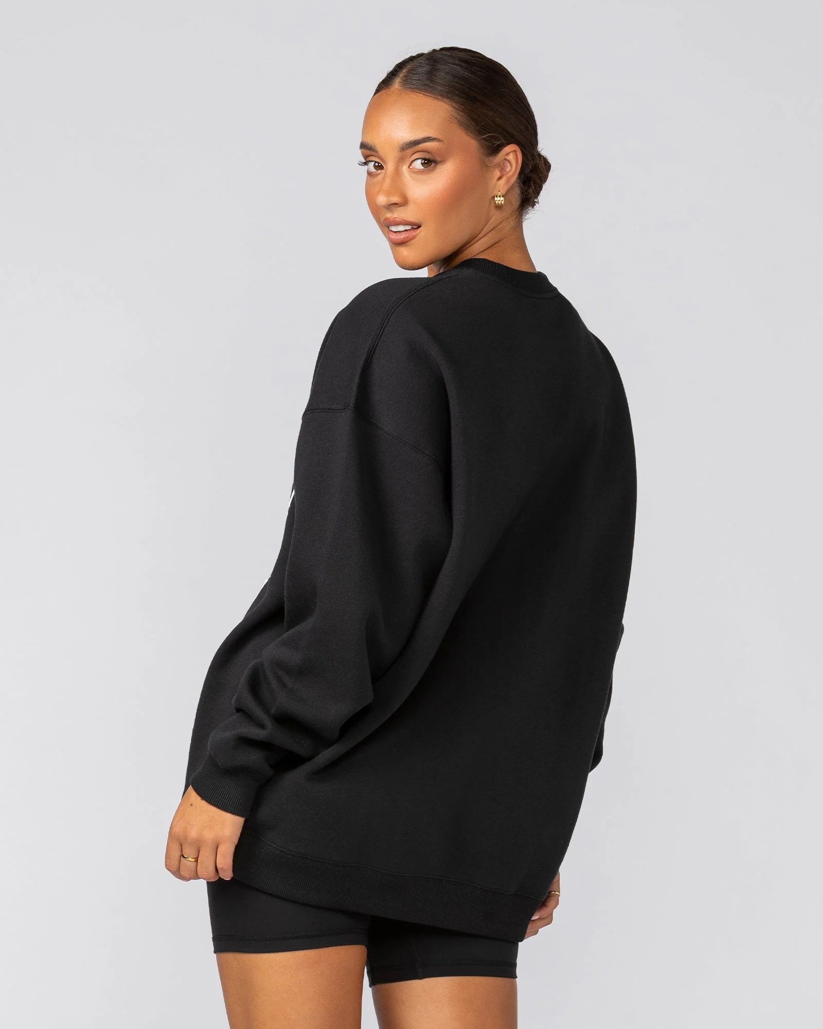 Athletics Oversized Pullover - Black - Image 3