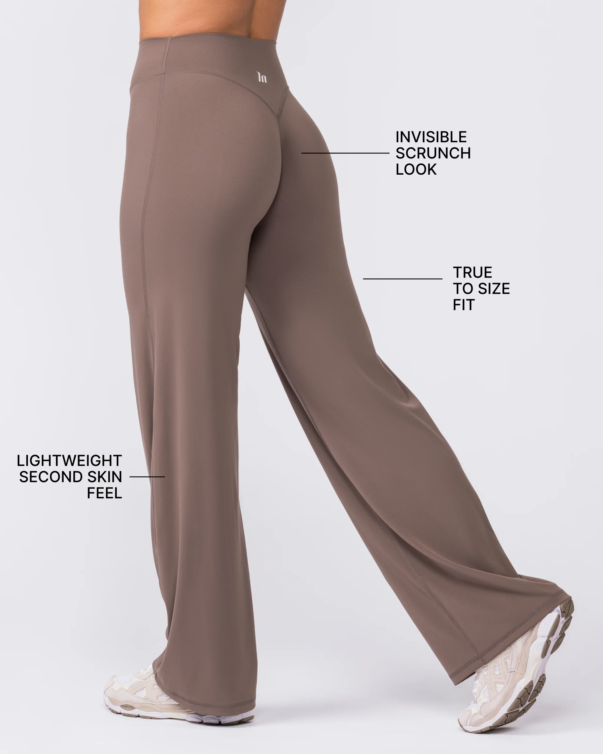 Aura Straight Leggings - Taupe - Image 3