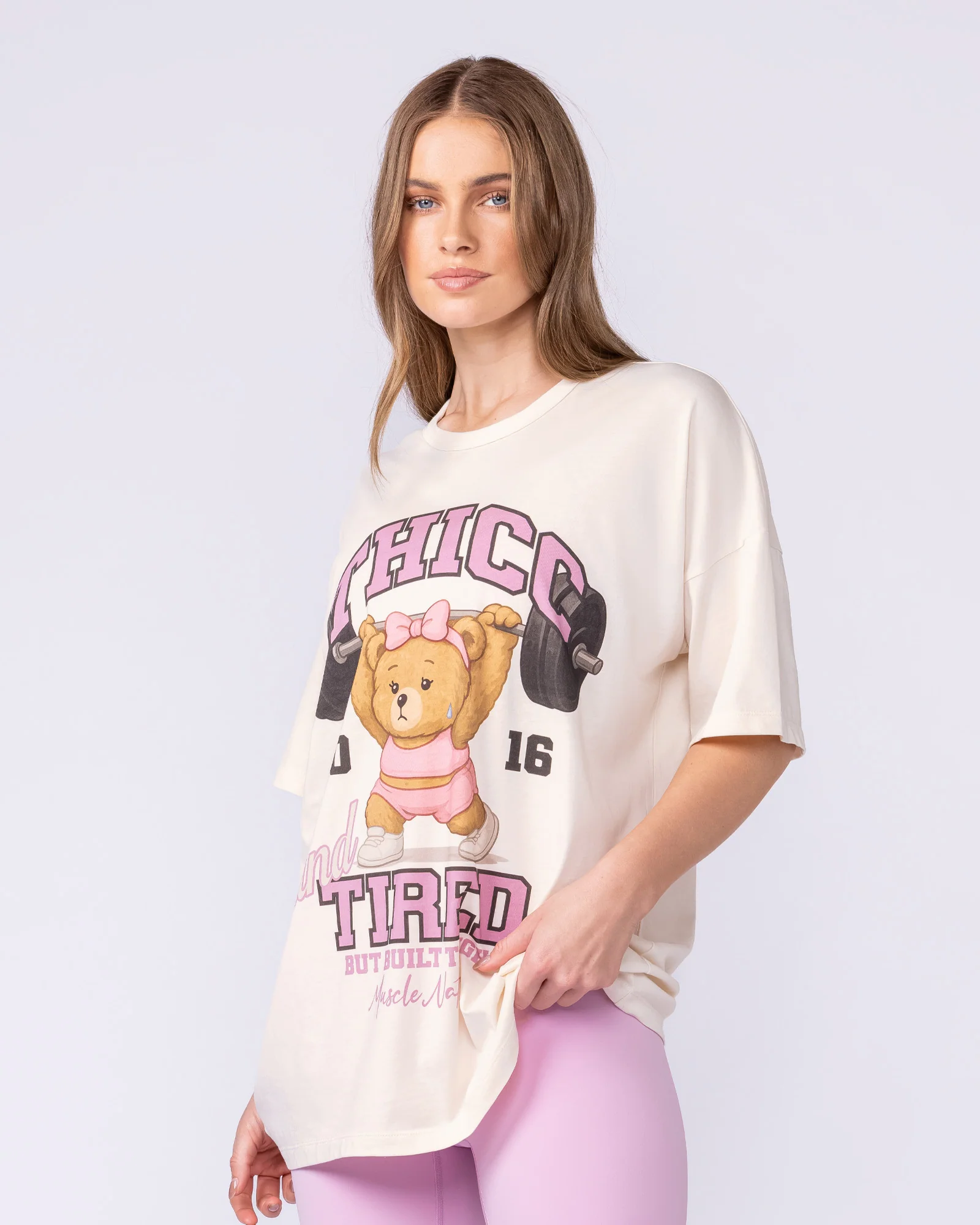 Bear Minimum Oversized Tee - Travertine - Image 3