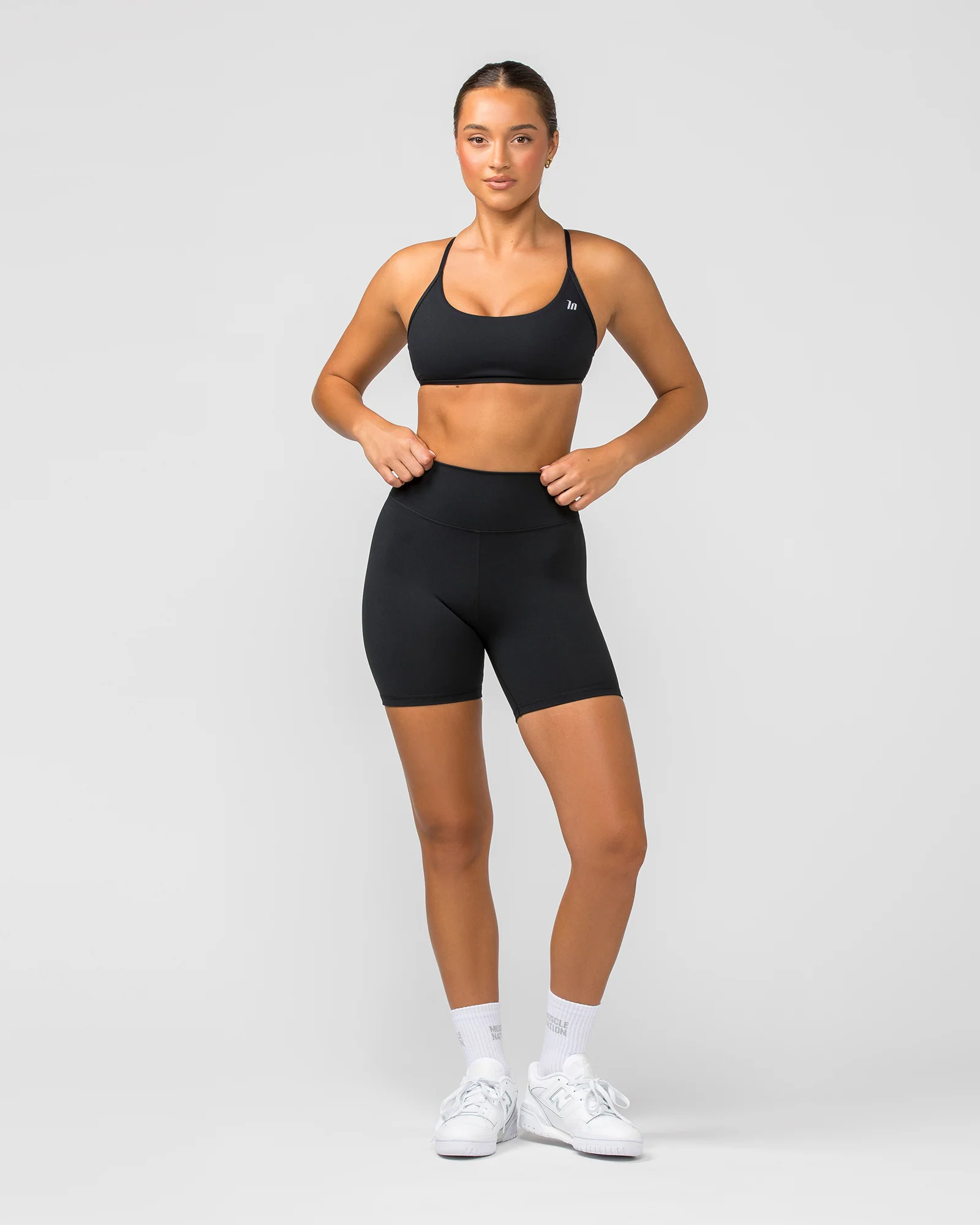 Signature Scrunch Bike Shorts - Black - Image 5