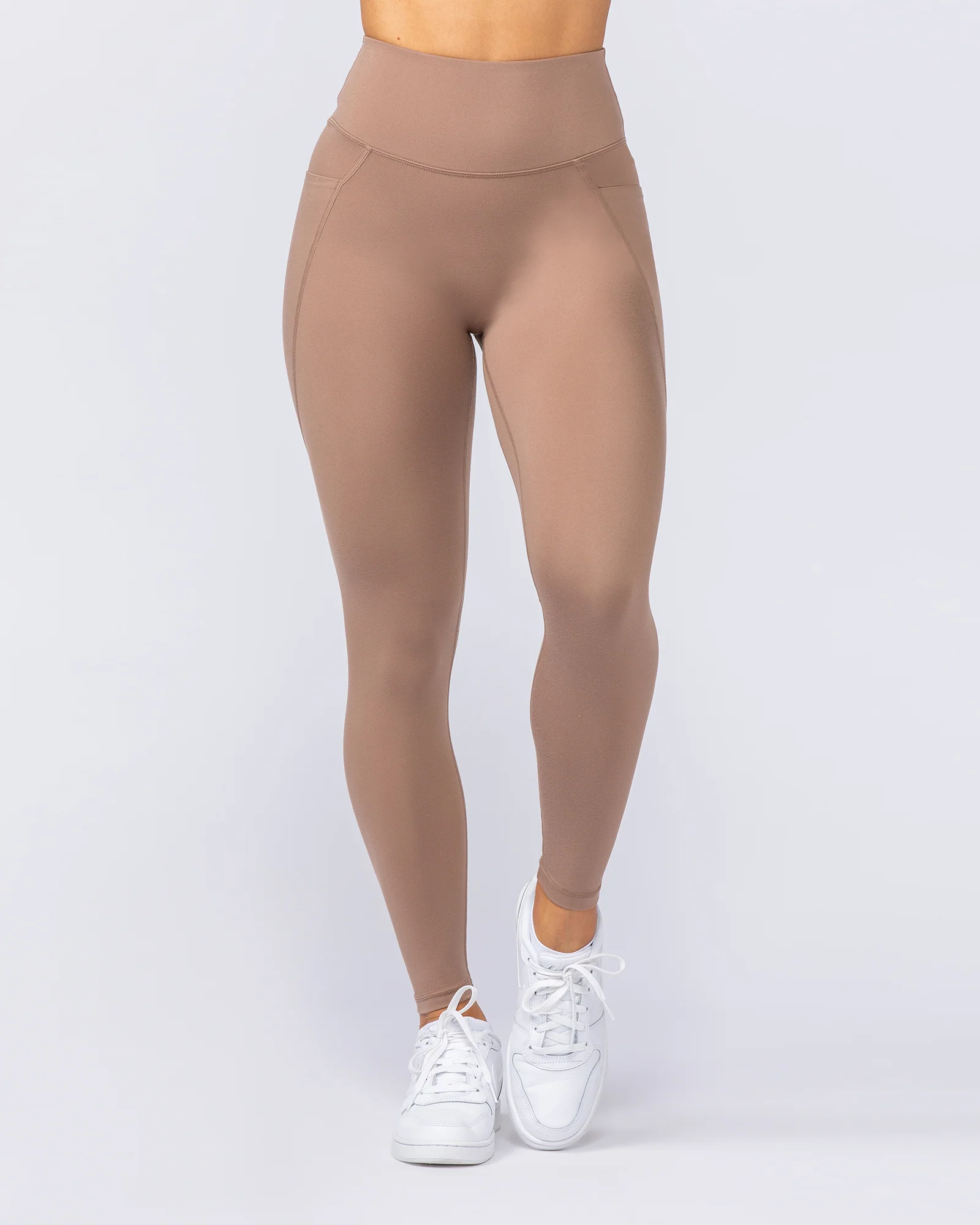 Booty Shaper Pocket Ankle Length Leggings - Cinnamon - Image 3