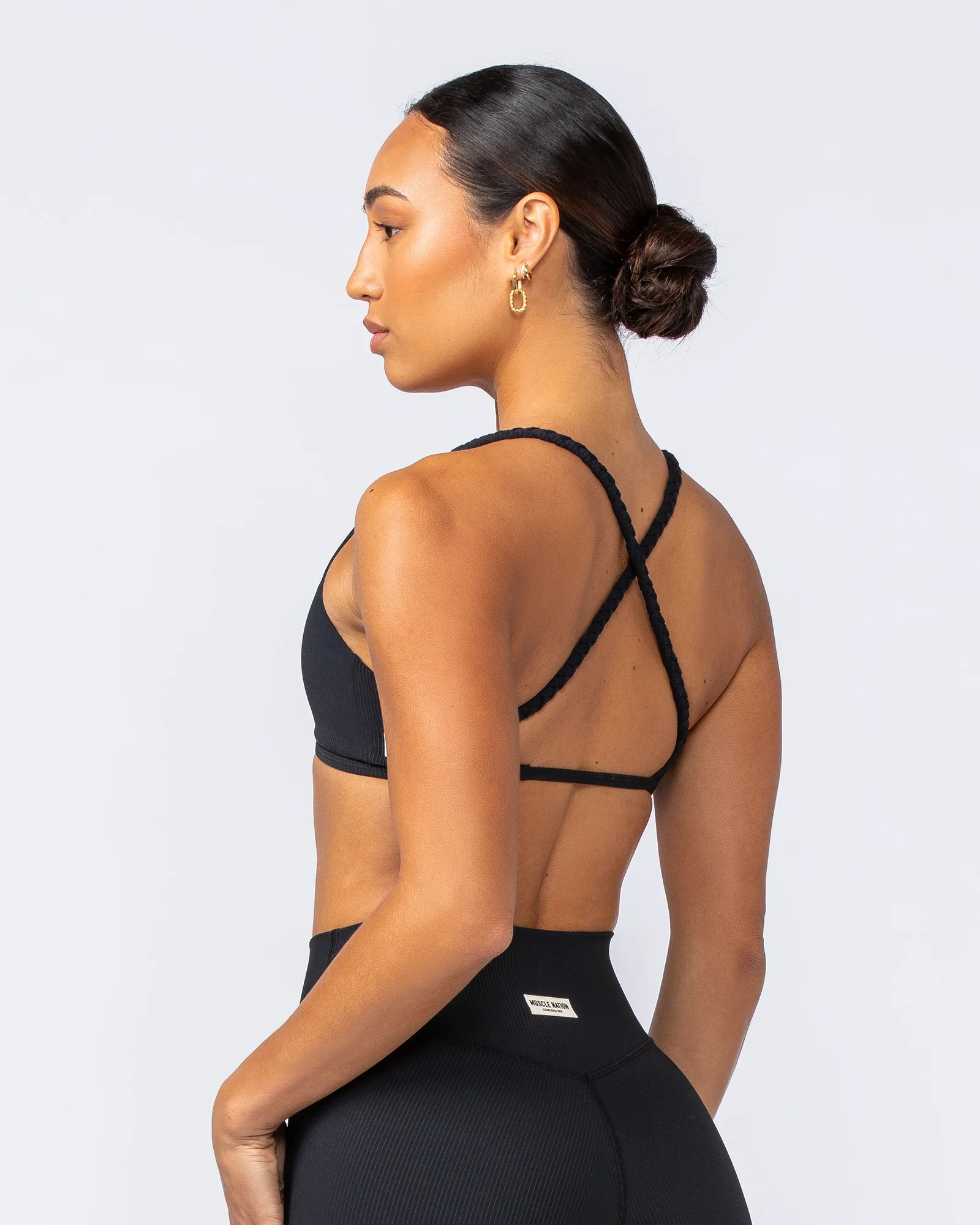 Breeze Rib Bralette - Black - Image 5