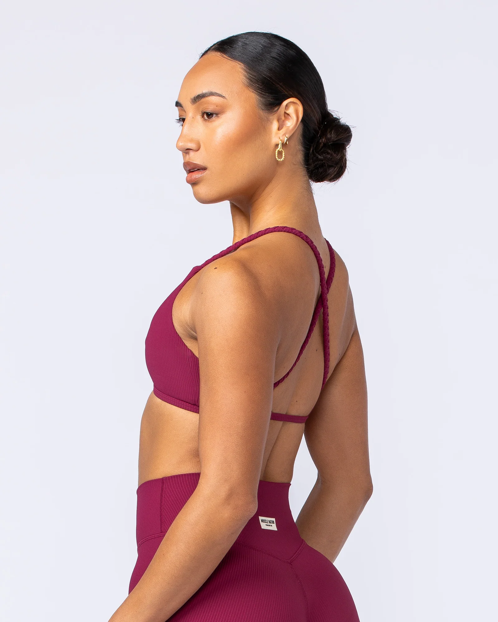 Breeze Rib Bralette - Rose Bud - Image 5