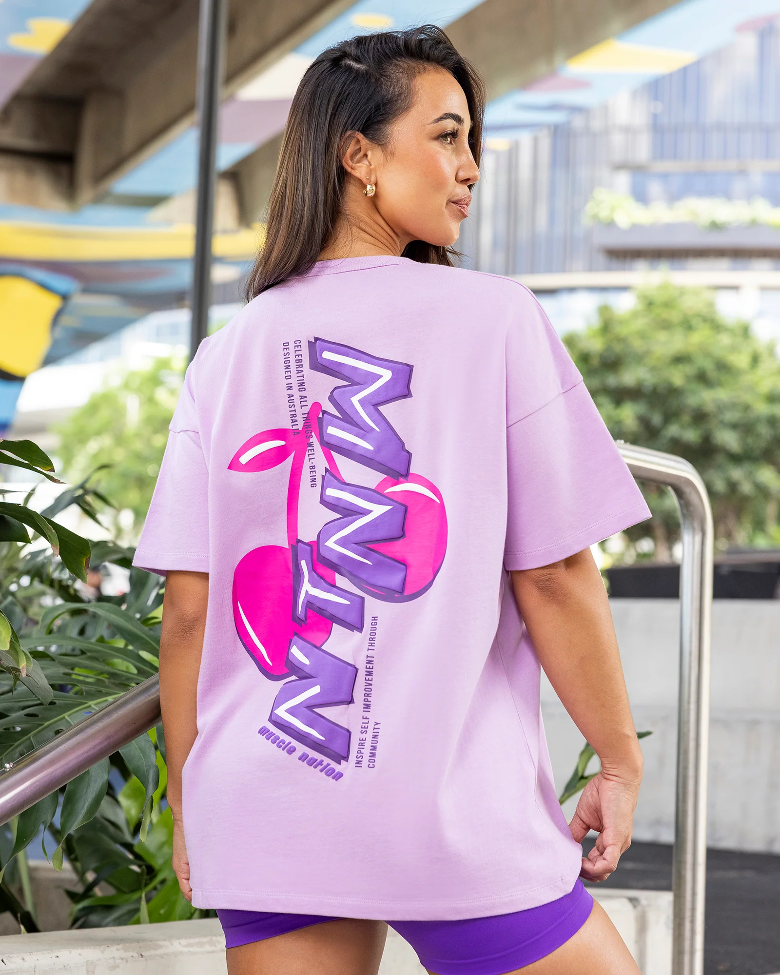 Cherry Oversized Tee - Pixie
