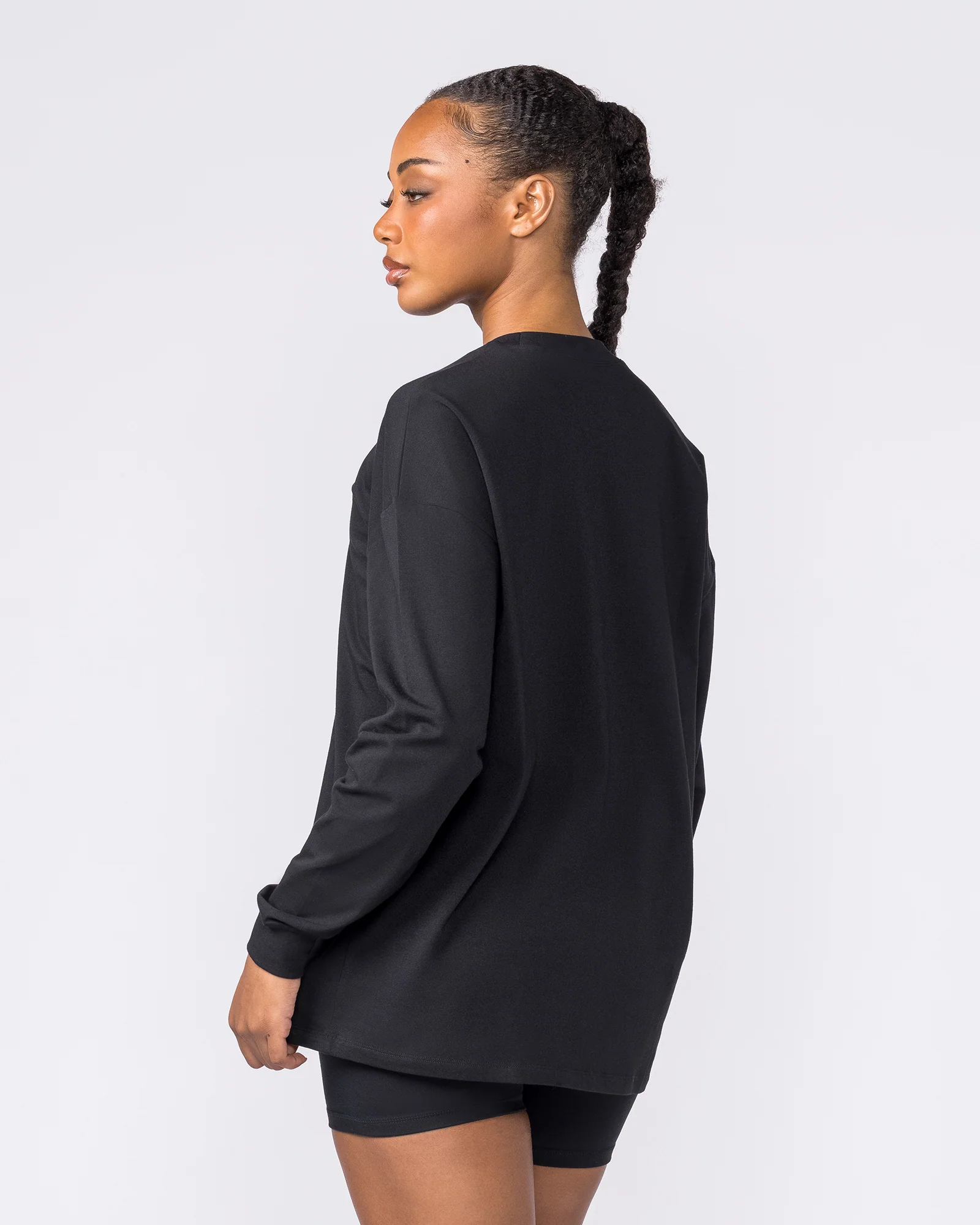 Classic Long Sleeve Top - Black - Image 2