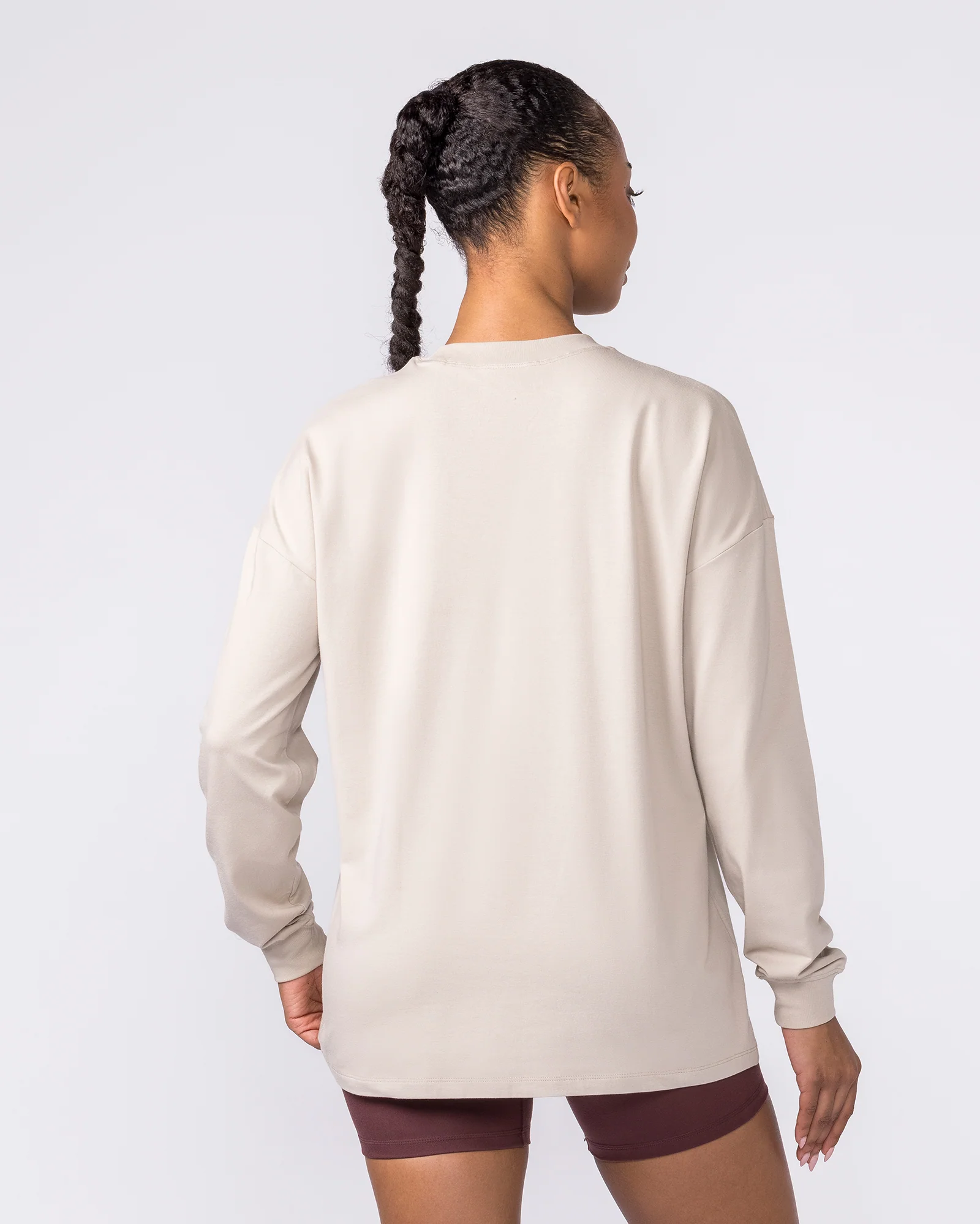Classic Long Sleeve Top - Cream - Image 4