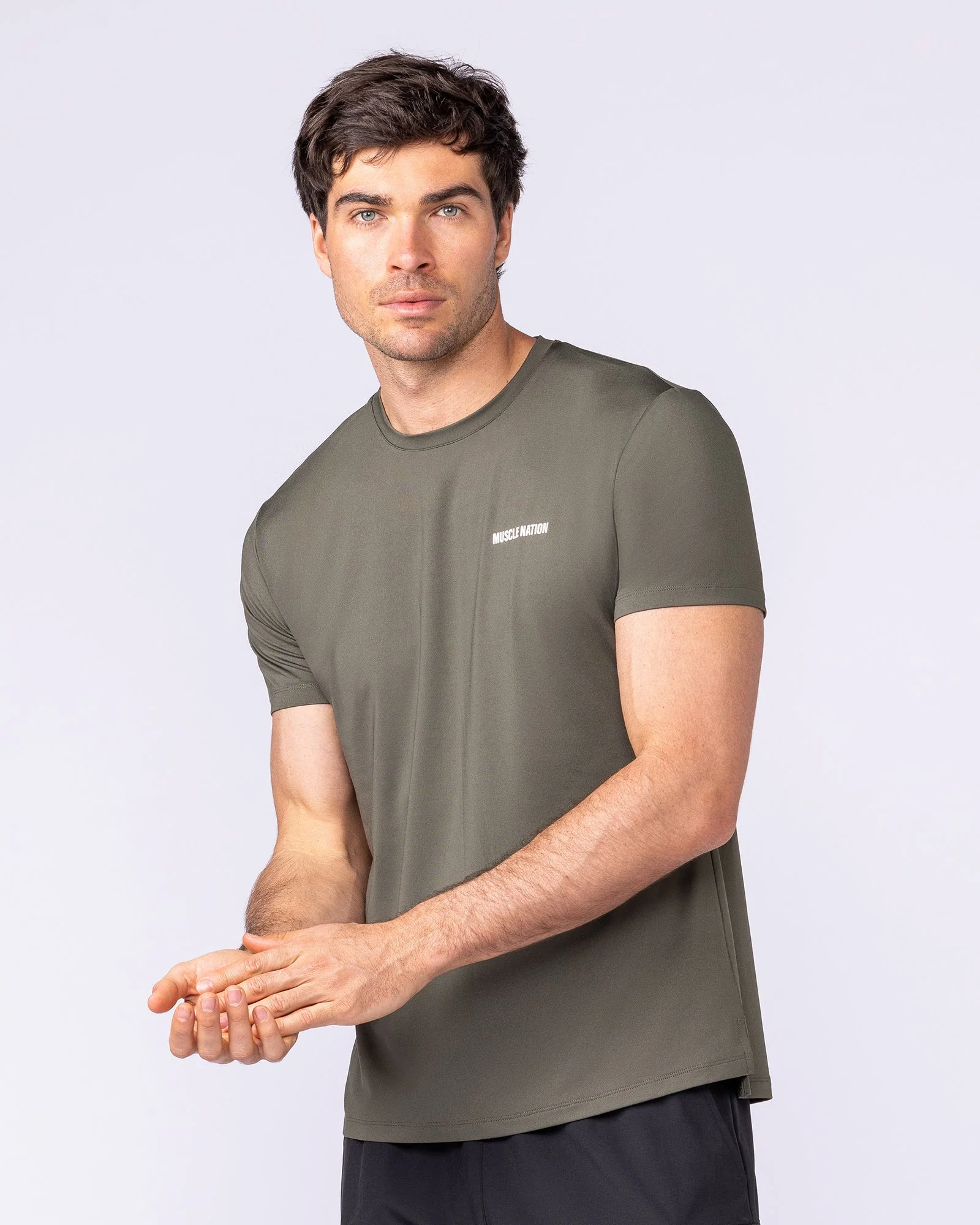 Climaflex Active Tee - Dark Khaki - Image 4