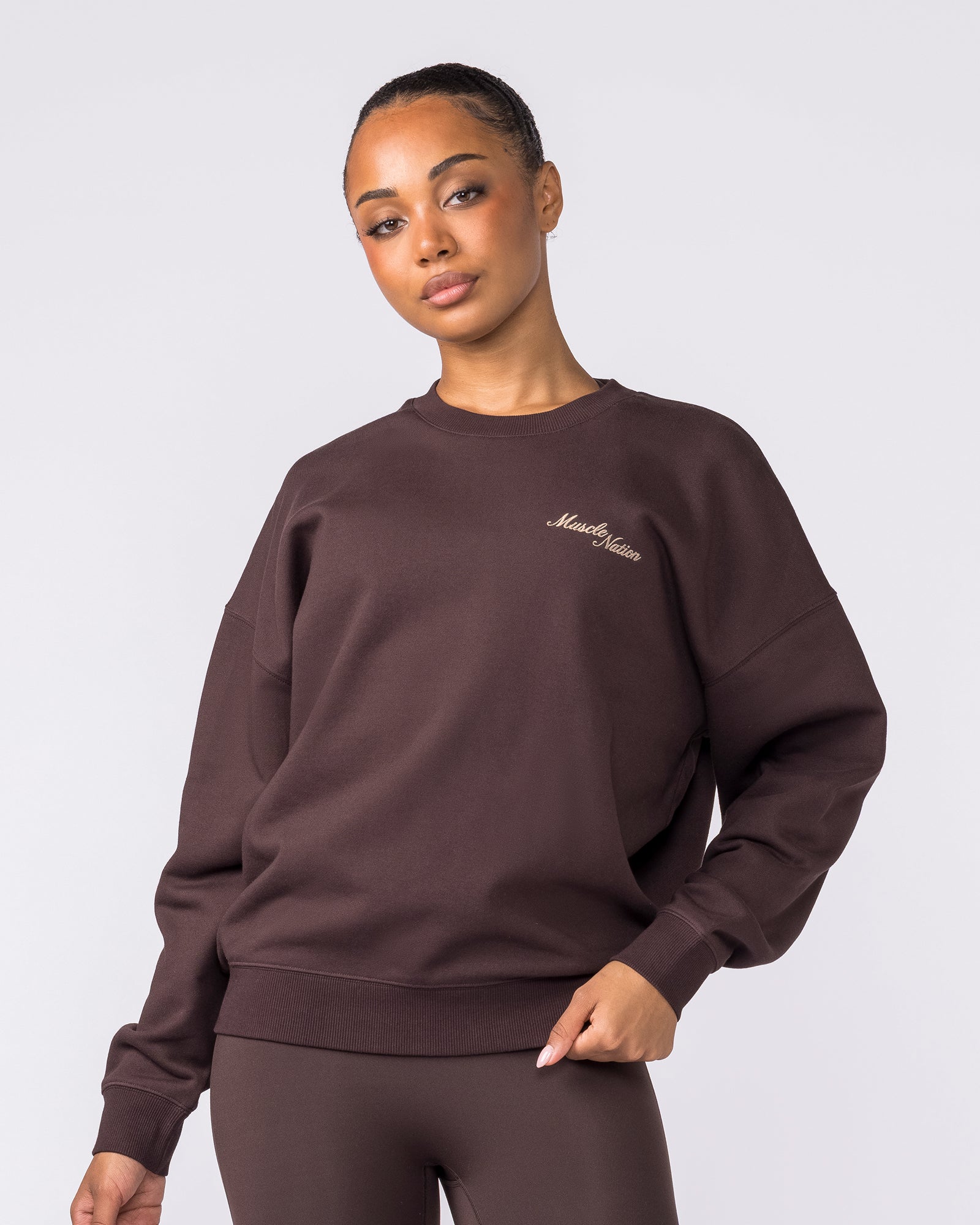 Collective Boxy Pullover - Cocoa