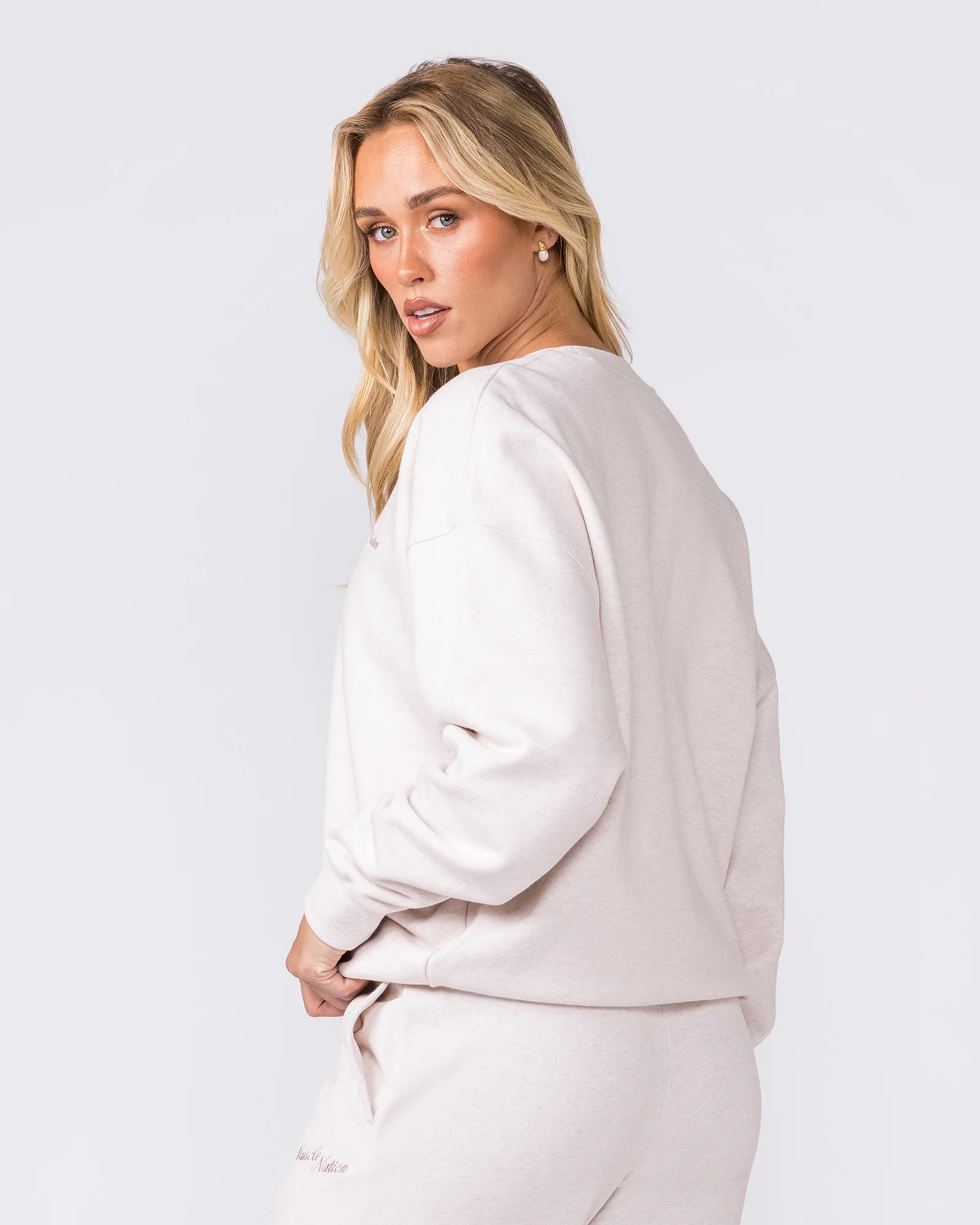 Collective Boxy Pullover - Dew Marl - Image 2
