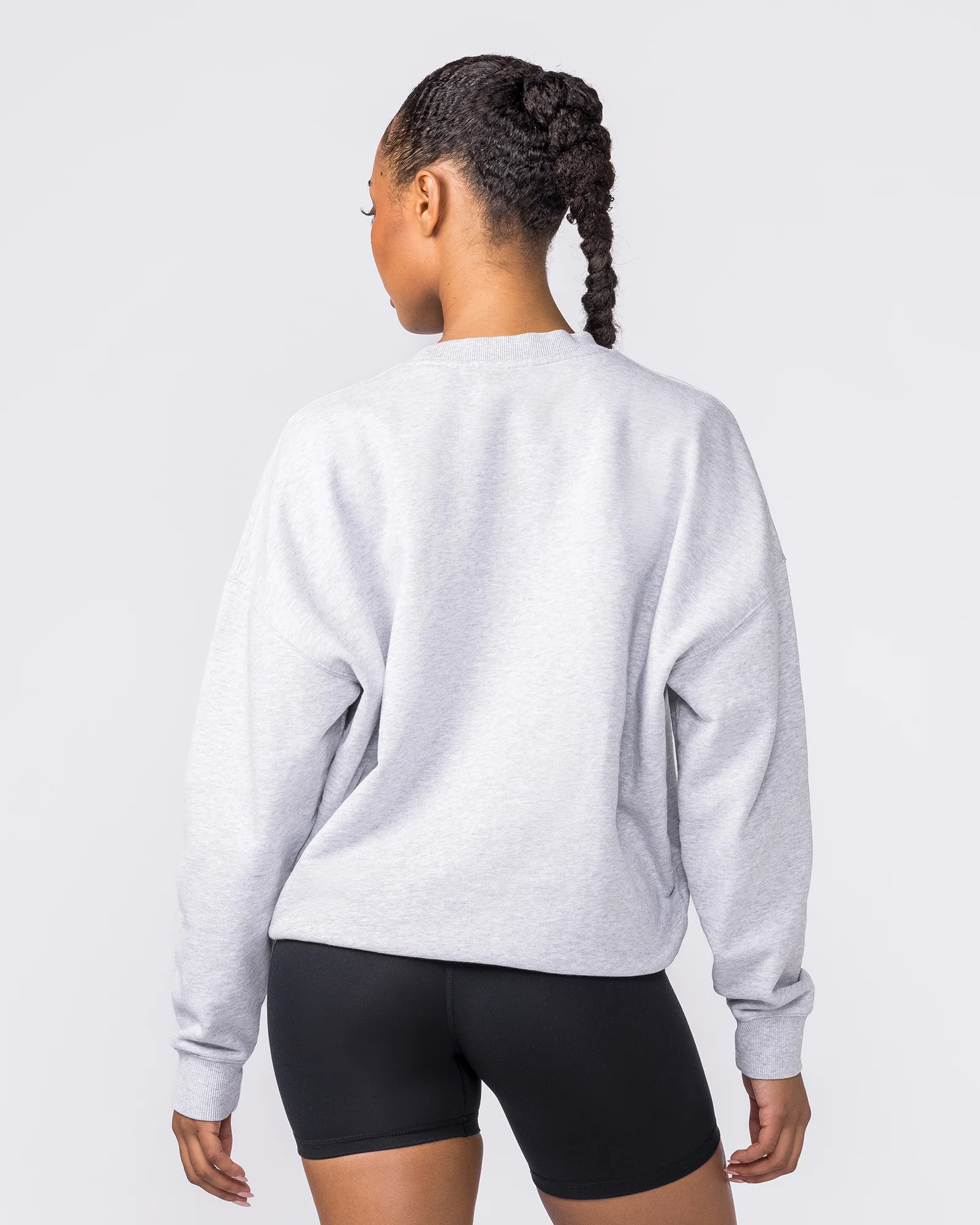 Collective Boxy Pullover - Light Grey Marl - Image 5