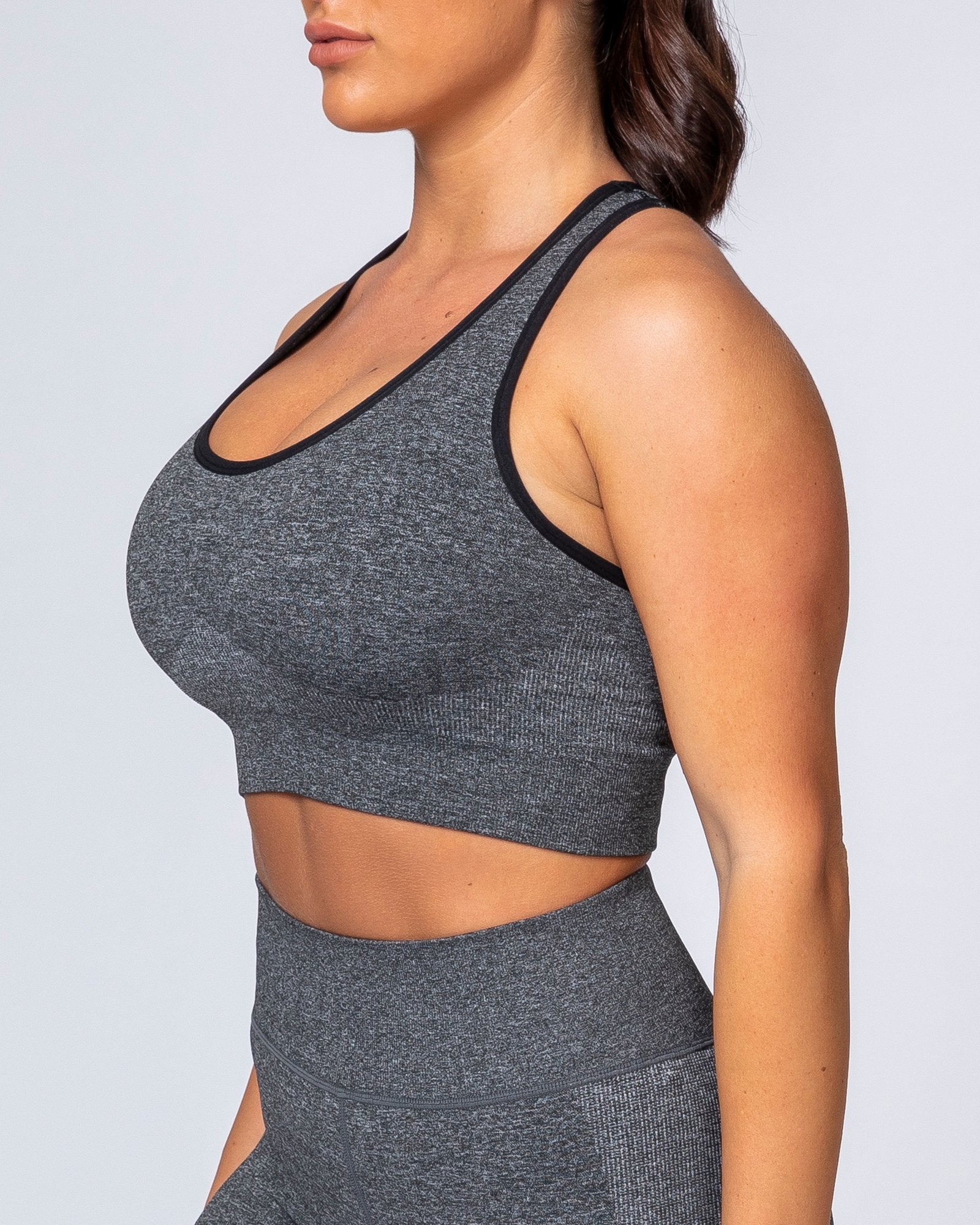 Comfort Seamless Bra - Charcoal Marl - Image 9
