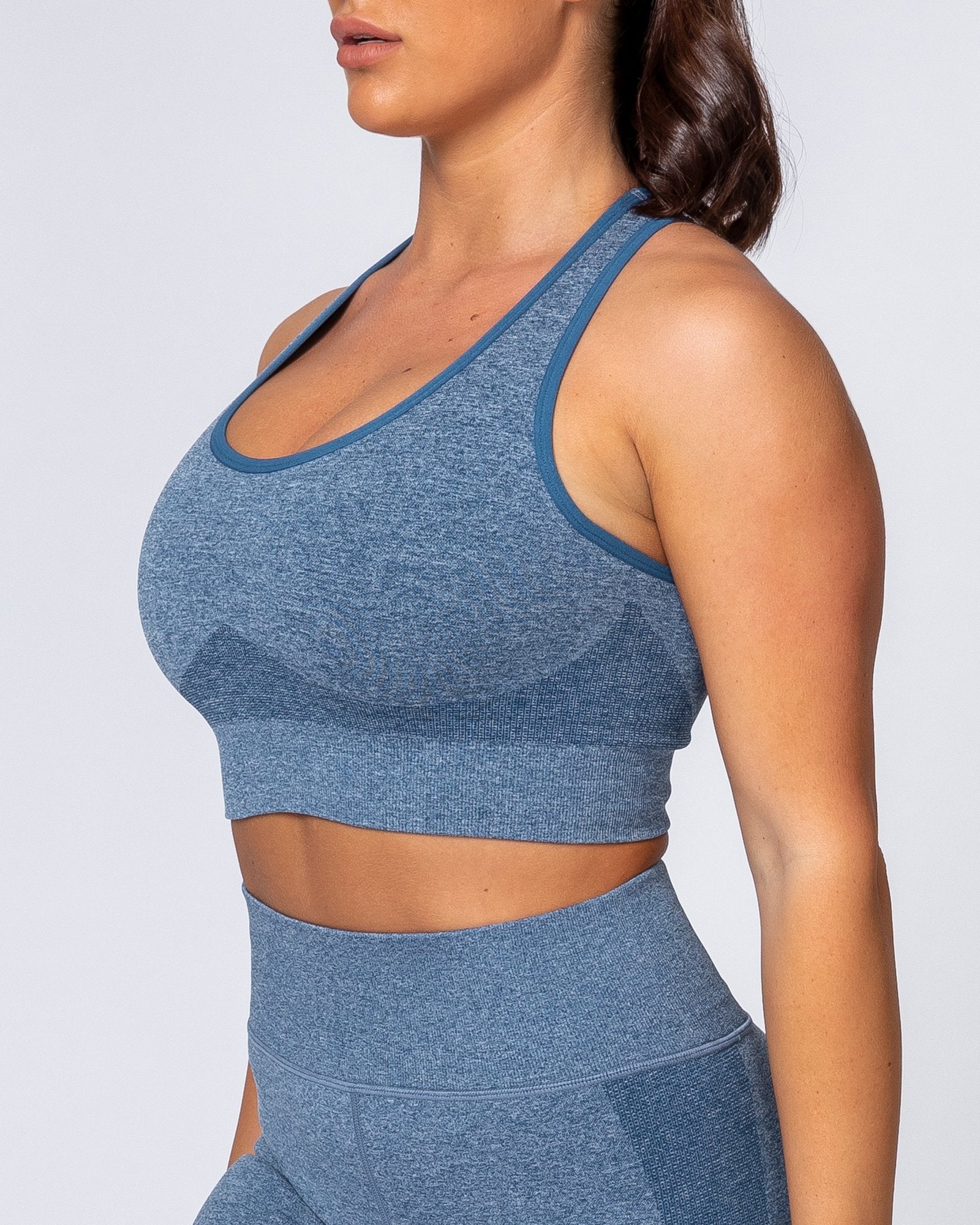 Comfort Seamless Bra - Navy Marl - Image 4