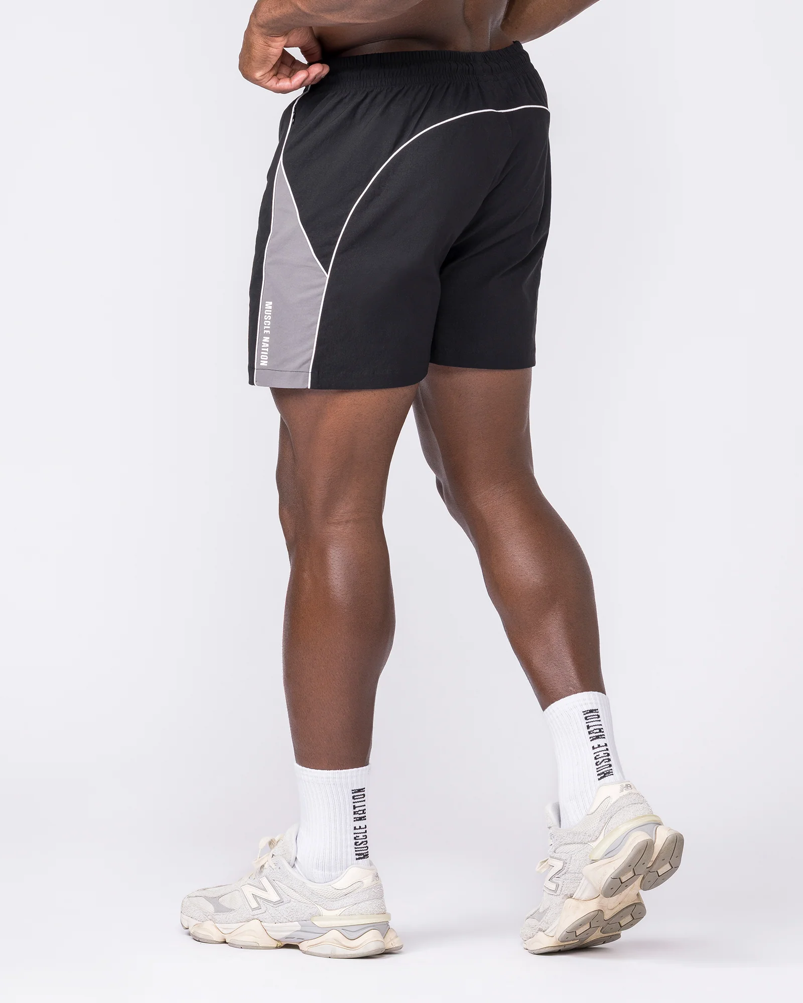 Command Windbreaker Shorts - Black