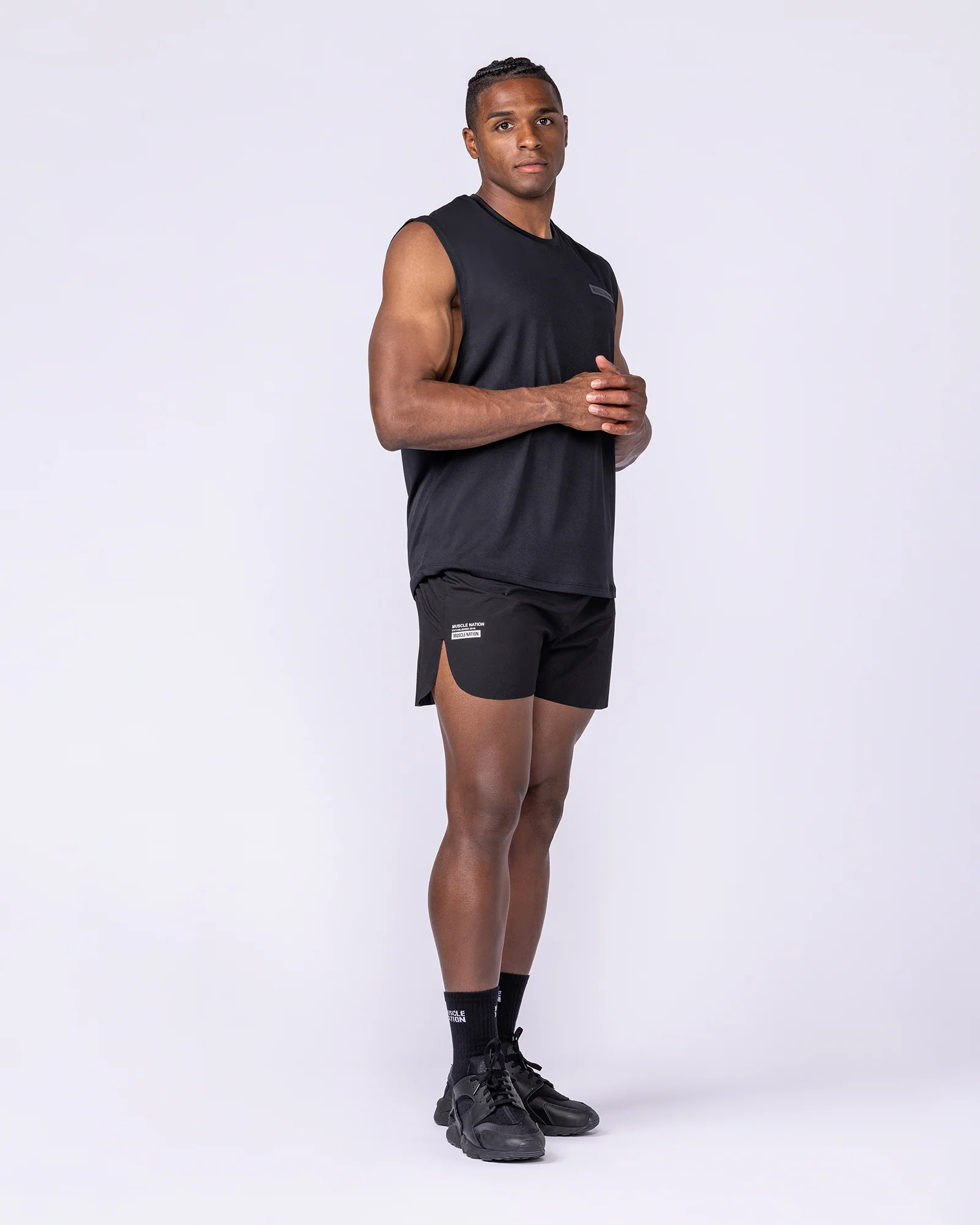 Compete 3" Run Shorts - Black - Image 8