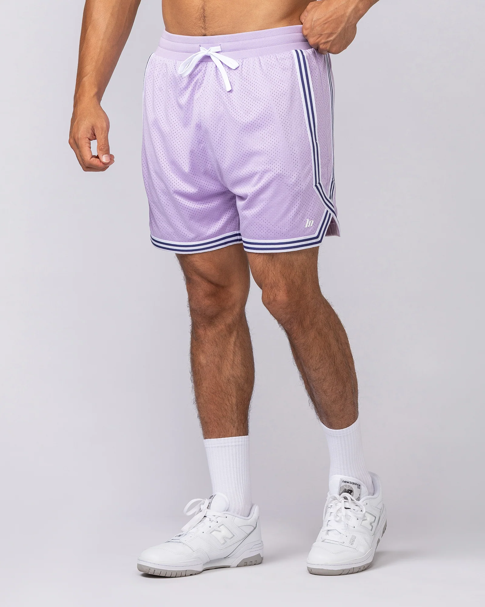 Courtside Basketball 5" Shorts - Lavender