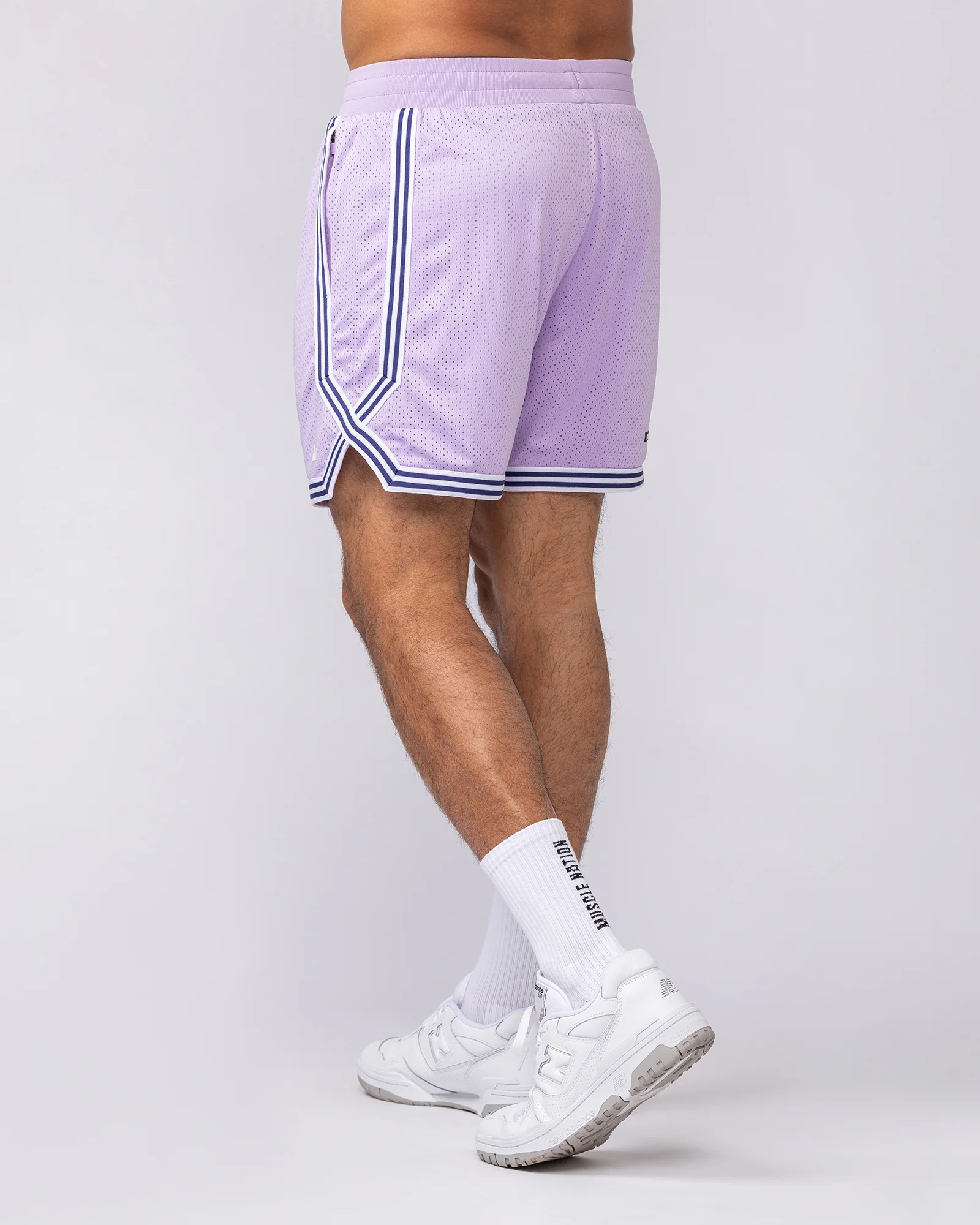 Courtside Basketball 5" Shorts - Lavender - Image 4