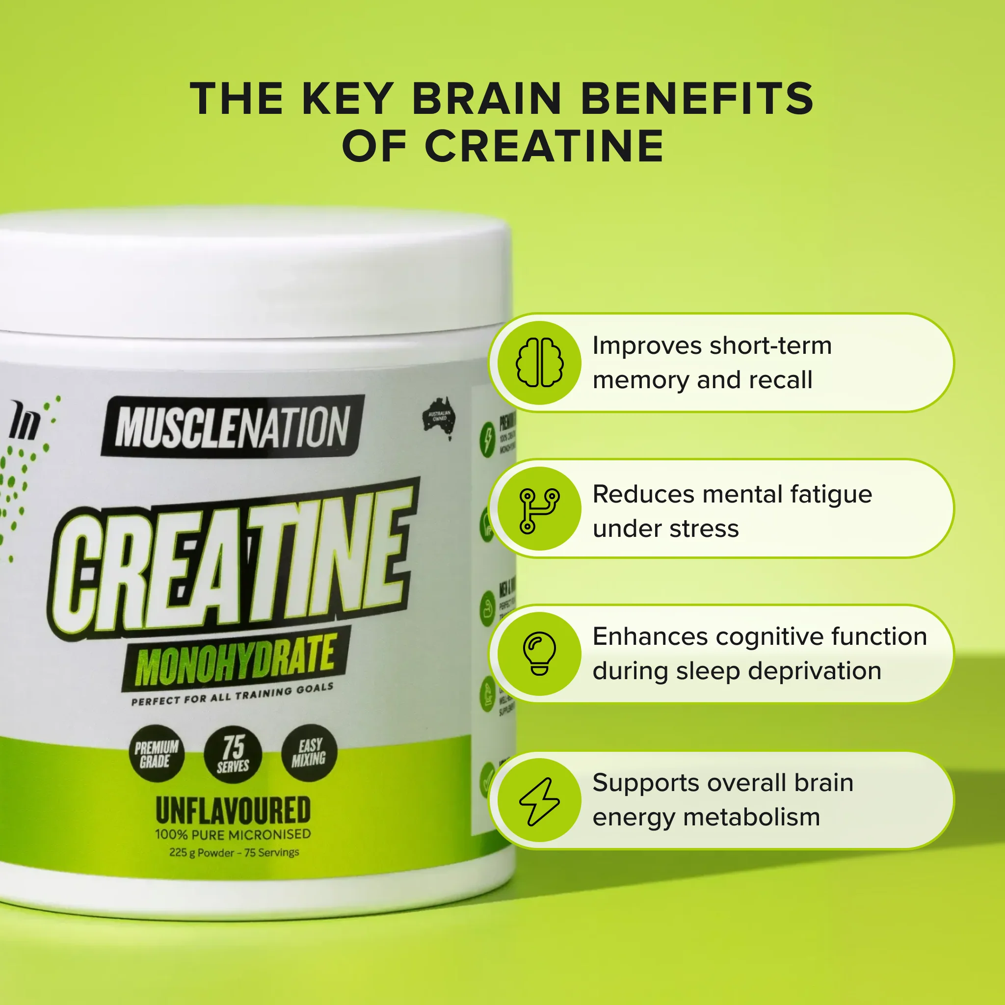 CREATINE MONOHYDRATE - Unflavoured 1kg - Image 3