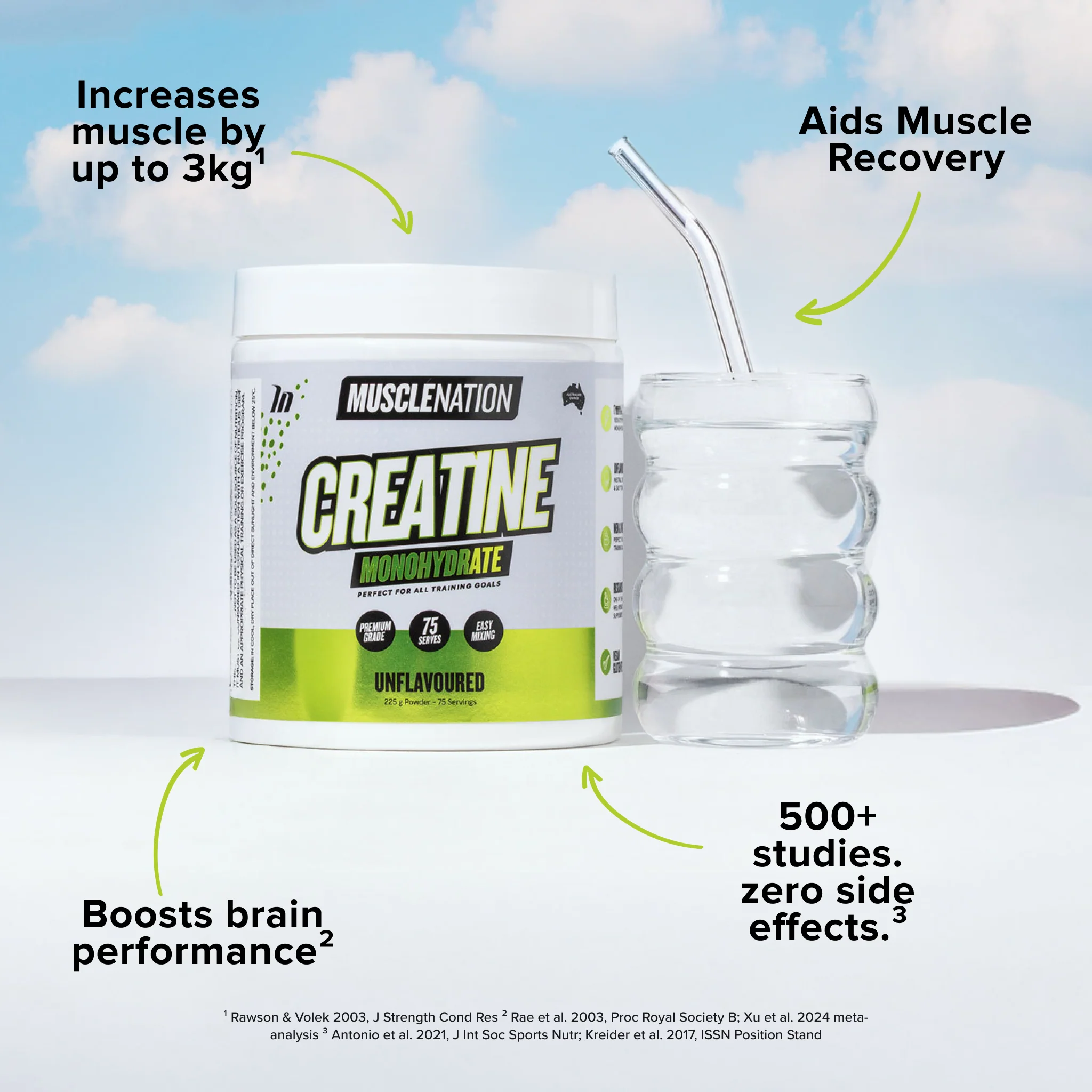CREATINE MONOHYDRATE - Unflavoured 1kg - Image 4
