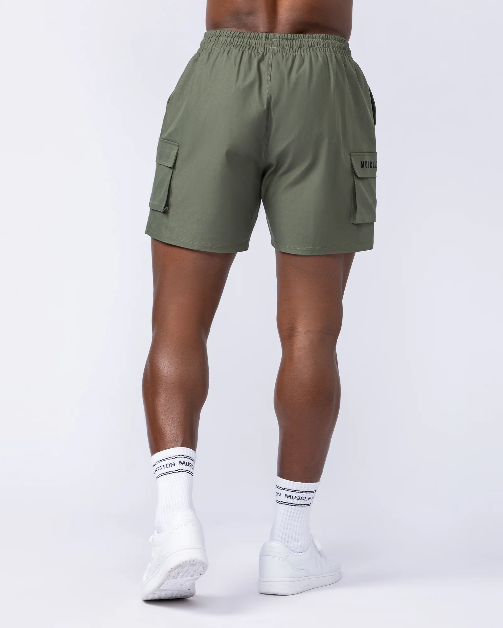 Daily Cargo 5" Shorts - Dark Khaki (Silicon Logo) - Image 5