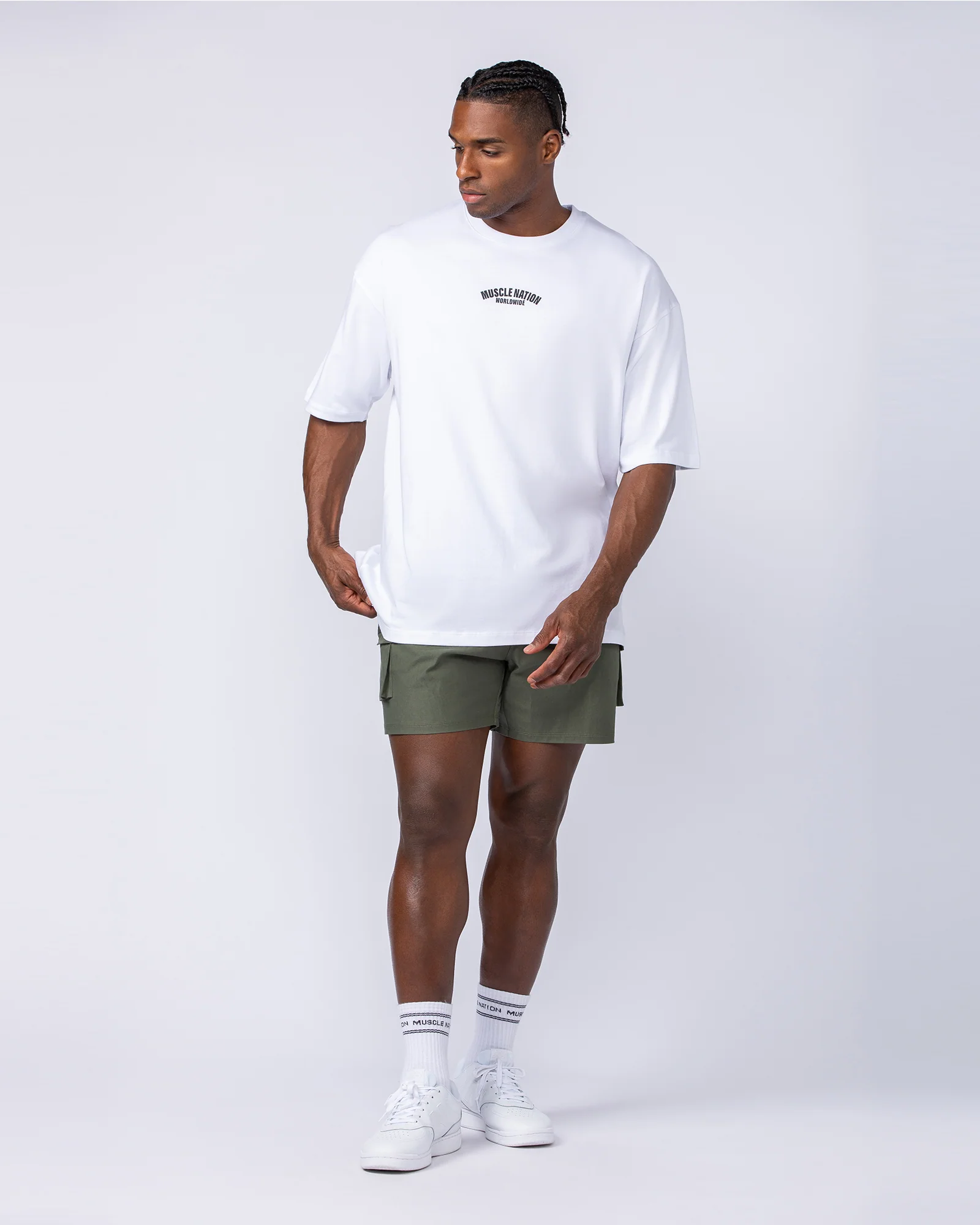 Daily Cargo 5" Shorts - Dark Khaki (Silicon Logo) - Image 6