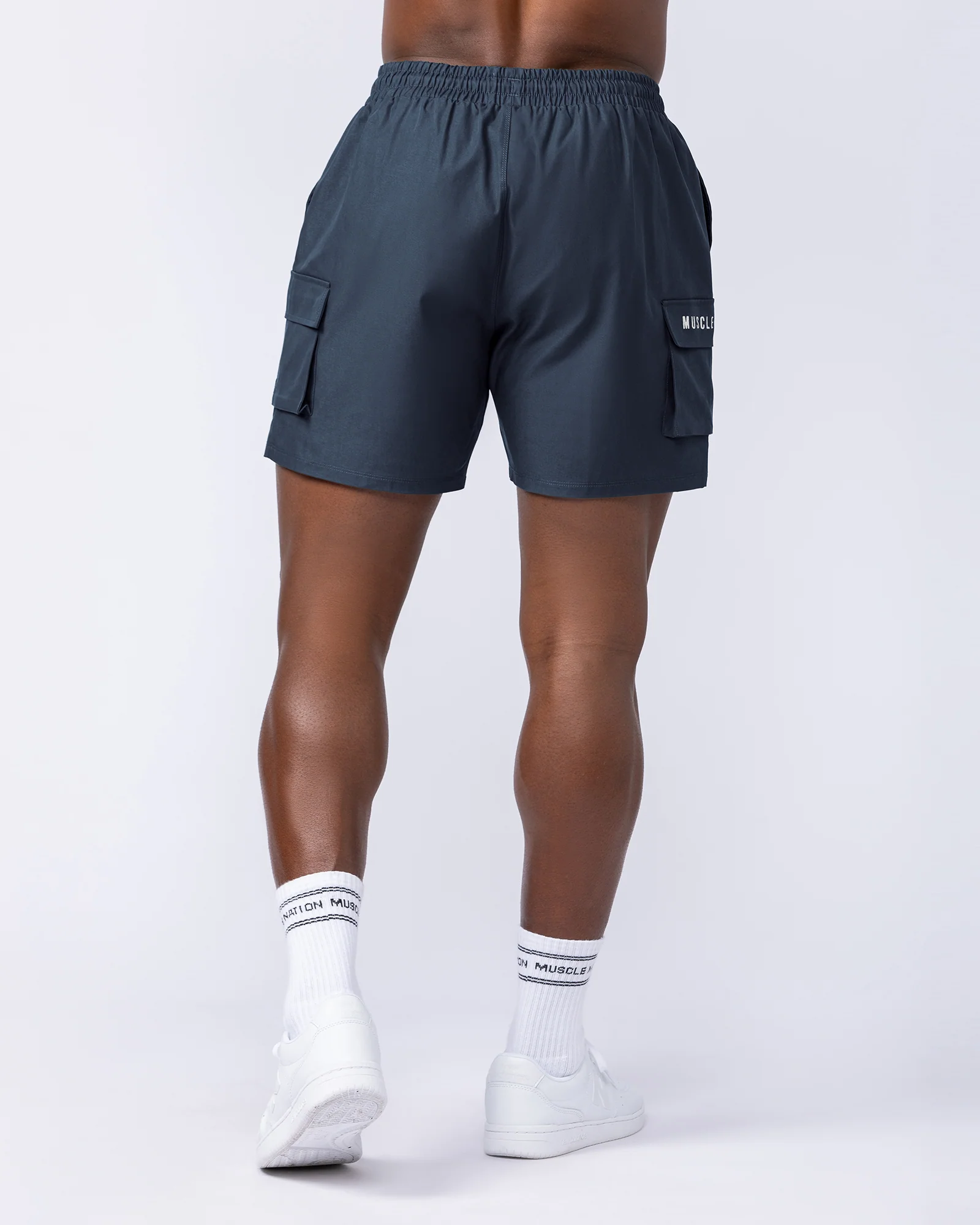 Daily Cargo 5" Shorts - Navy (Silicon Logo) - Image 5