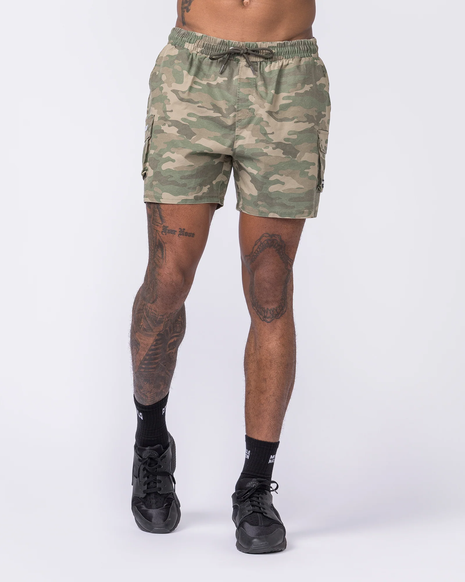 Daily Cargo 5" Shorts - Washed Camo Print - Image 3