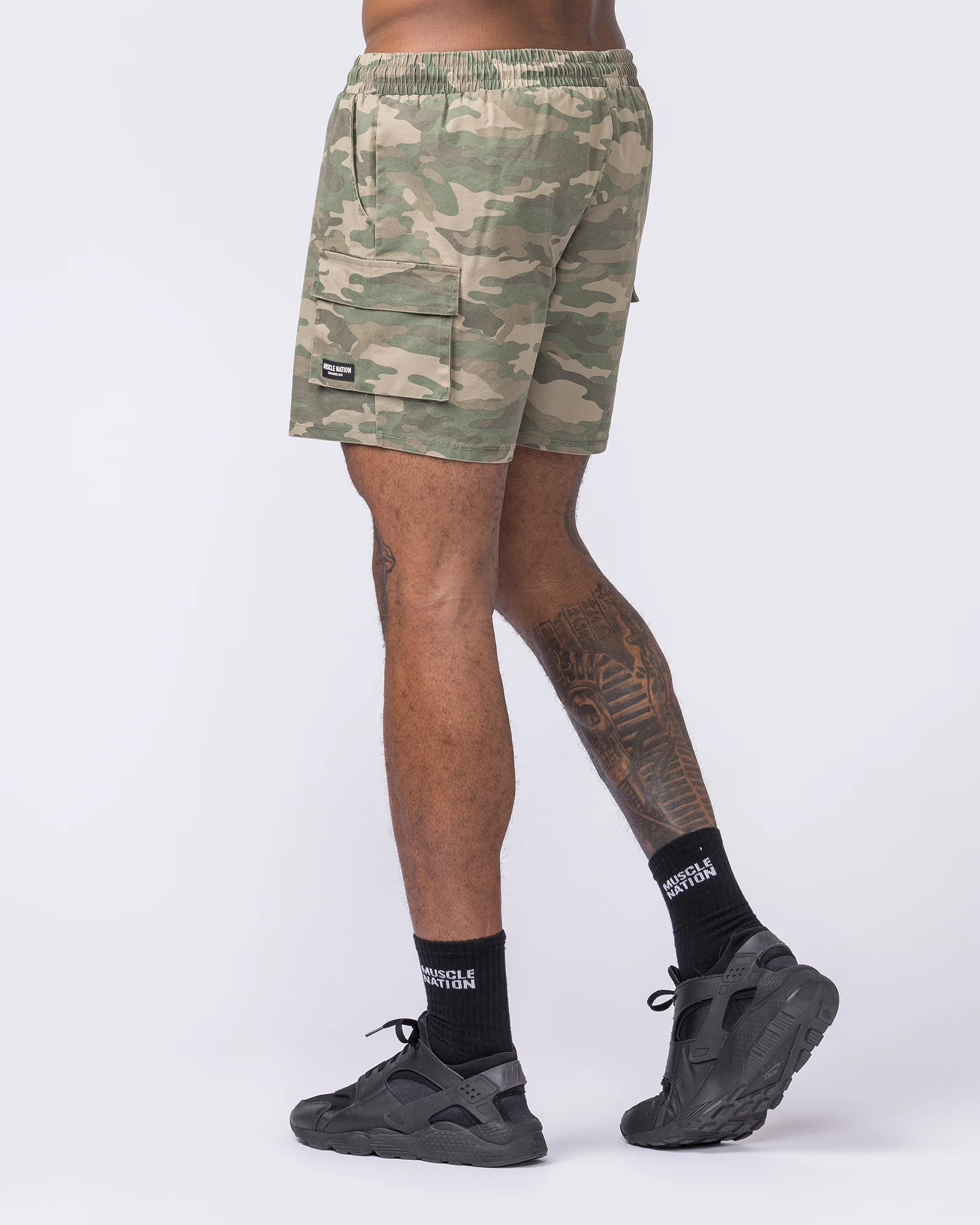 Daily Cargo 5" Shorts - Washed Camo Print - Image 4