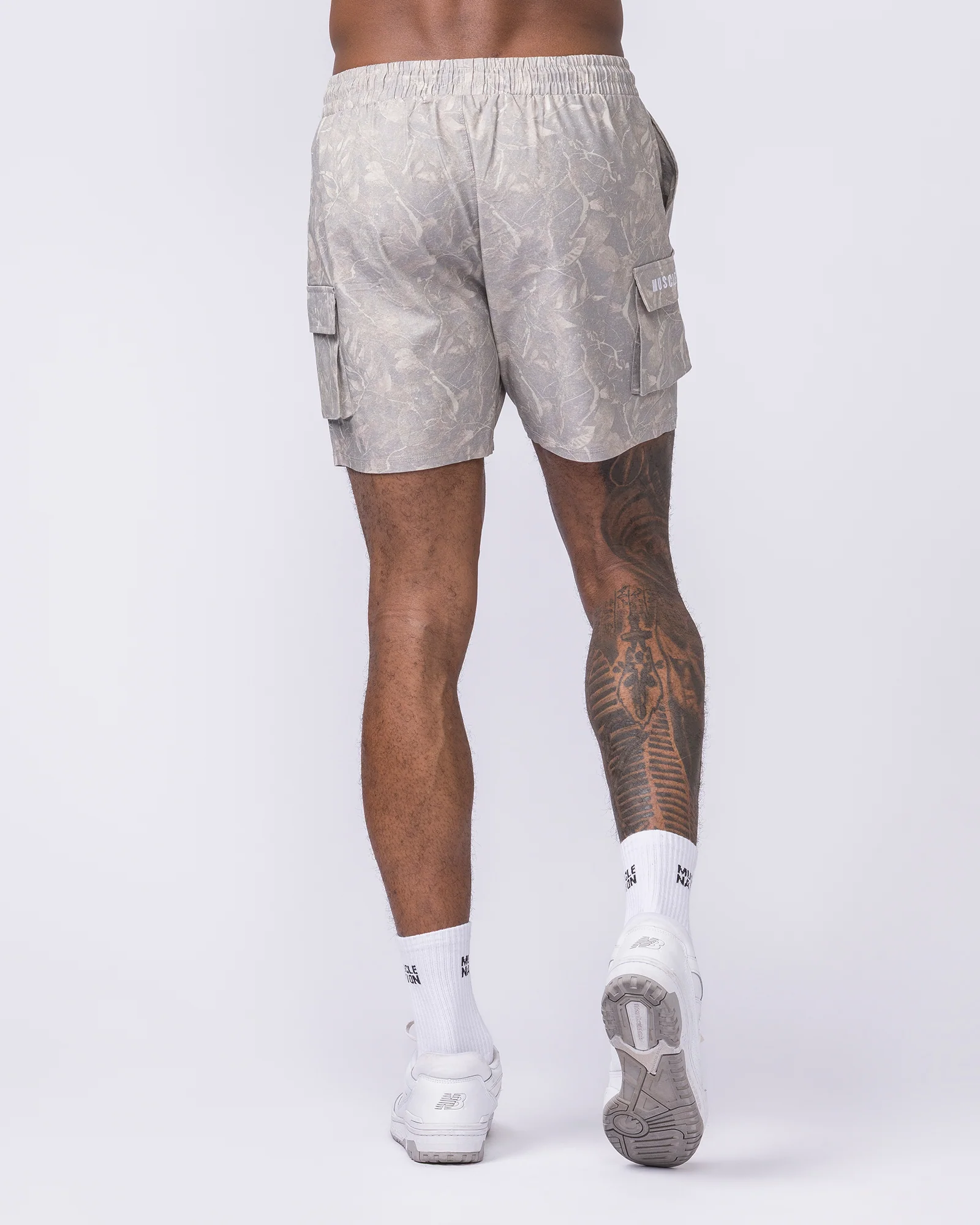 Daily Cargo 5" Shorts - Washed Tree Camo Cream - Image 5