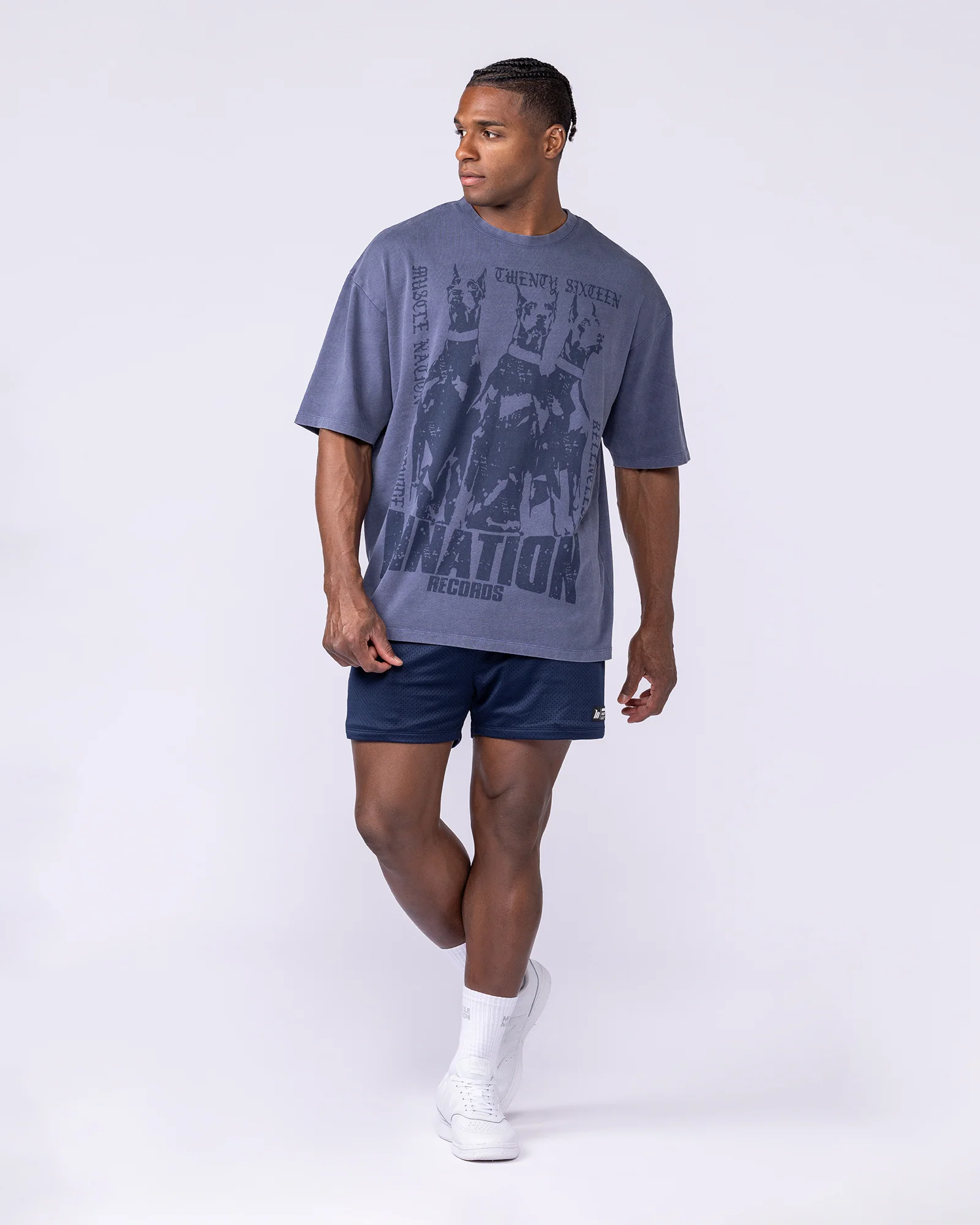 Doberman Oversized Vintage Tee - Washed Atlantis - Image 6