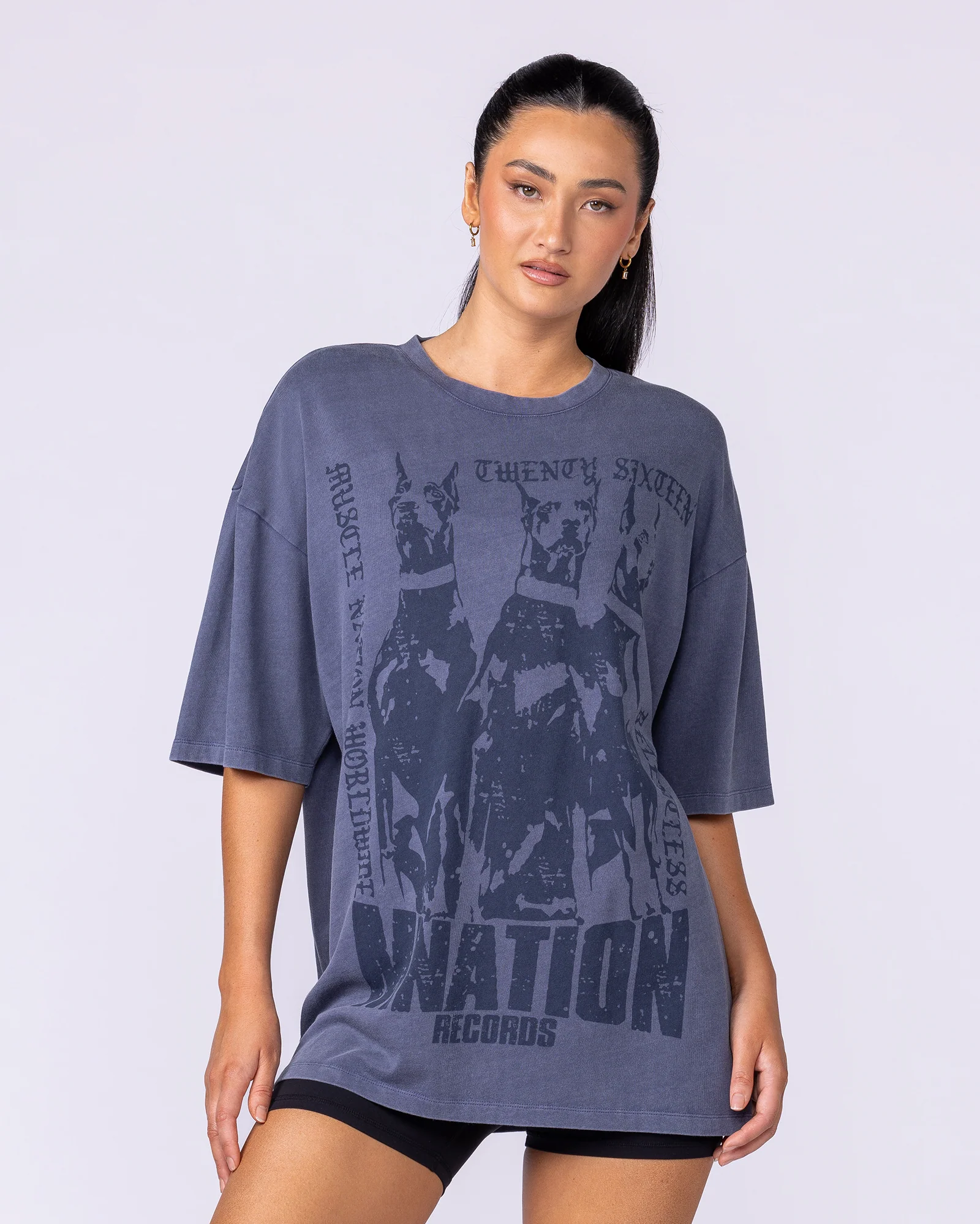 Doberman Oversized Vintage Tee - Washed Atlantis - Image 8