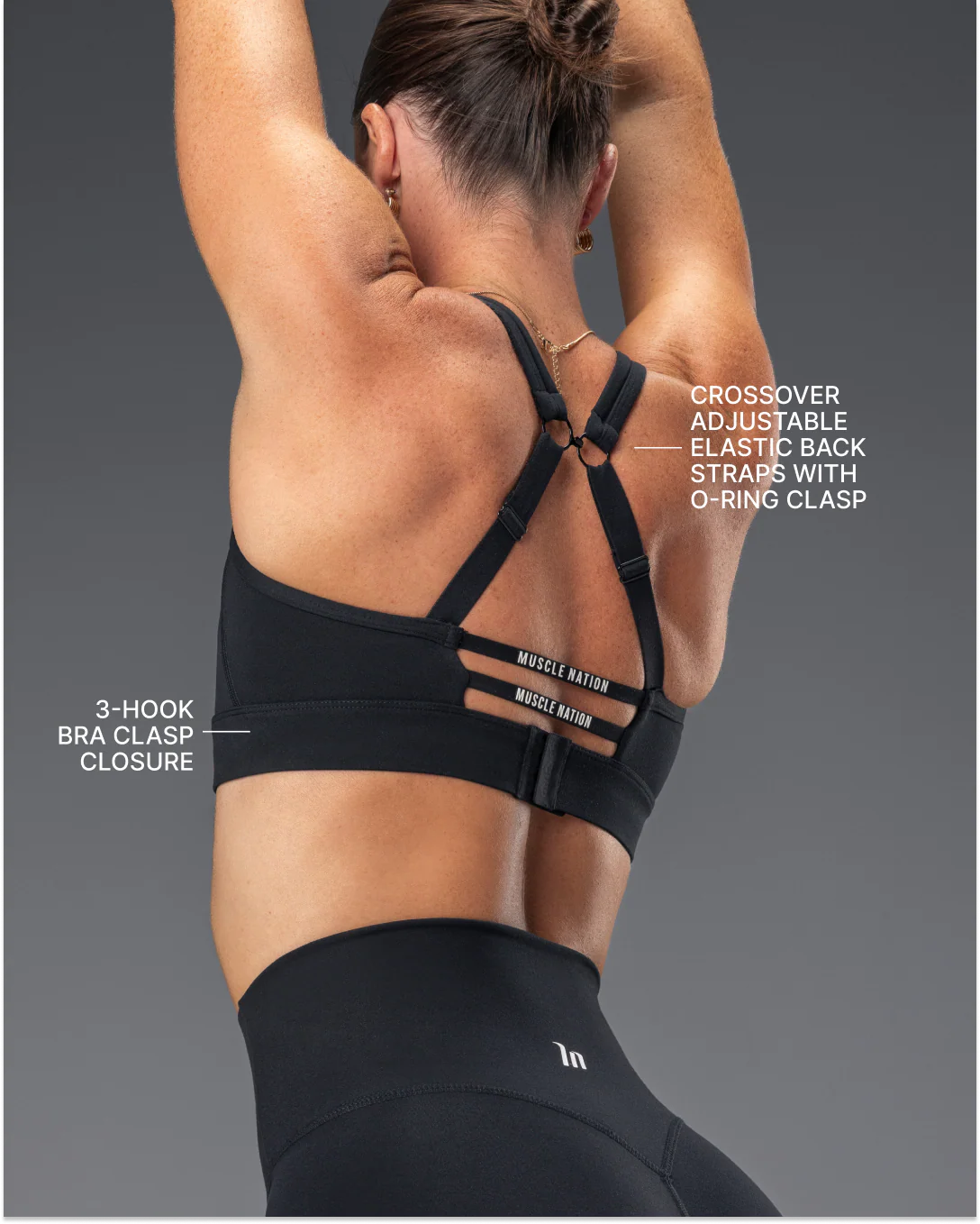 Elite Support Bra - Black - Image 2