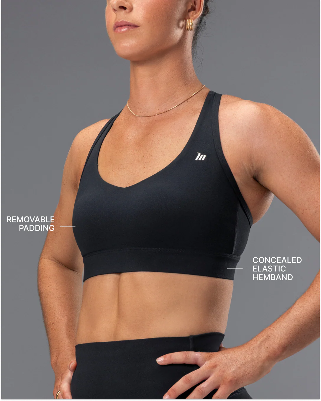 Elite Support Bra - Black - Image 3