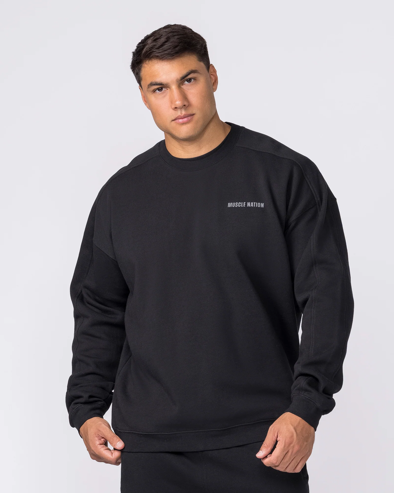 Essential Crew Pullover - Black