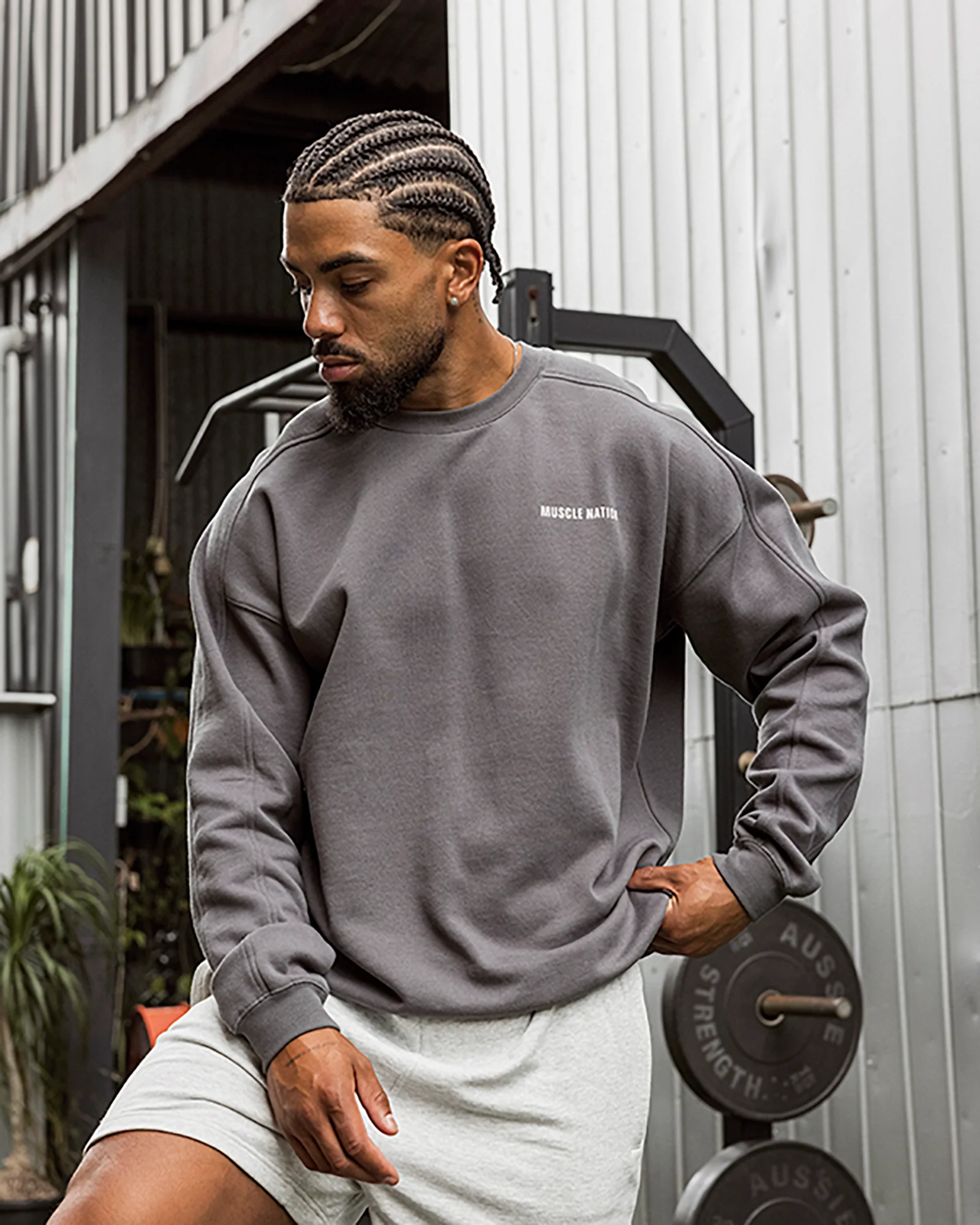 Essential Crew Pullover - Tornado