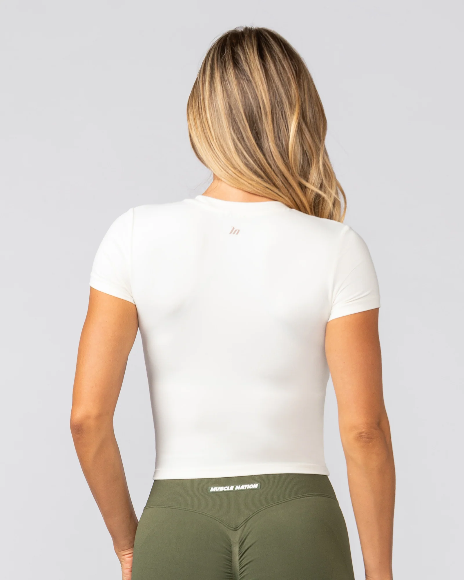 Essential Cropped Tee - Coconut - Image 4